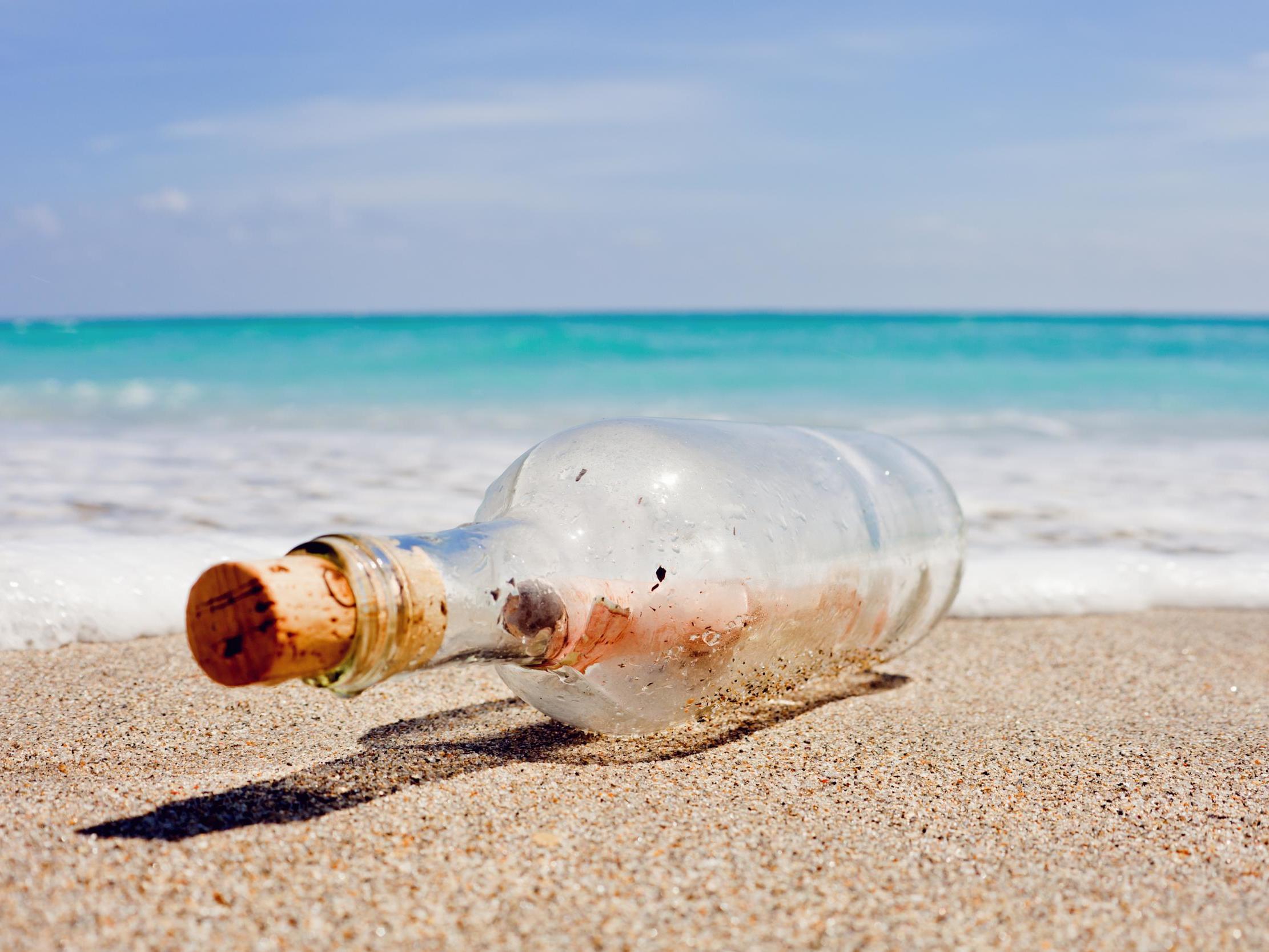 The message in a bottle was discovered by Paul Elliot and his son Jyah during a fishing trip on Australia’s southern coast