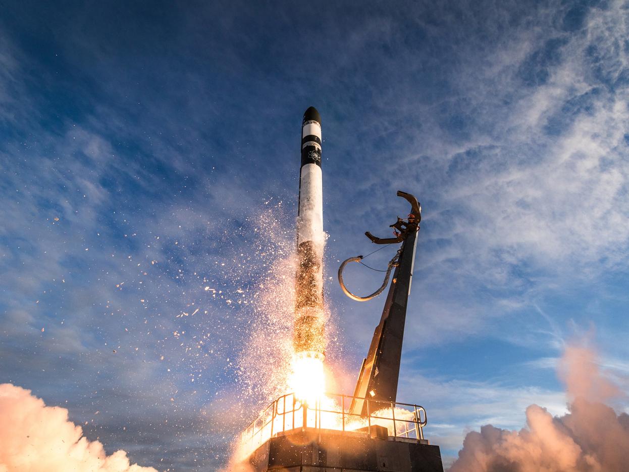 A rocket is launched in New Zealand