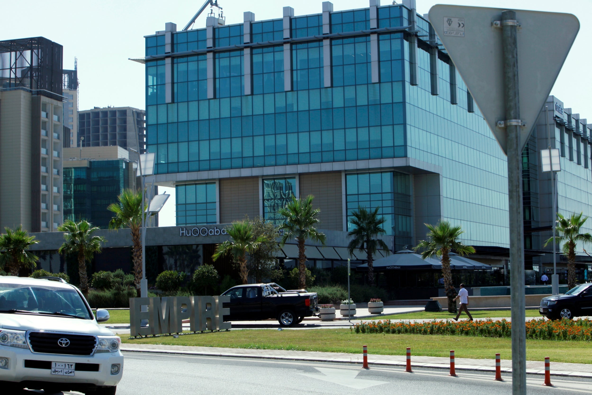 A restaurant where Turkish diplomats were killed in Irbil, Iraq