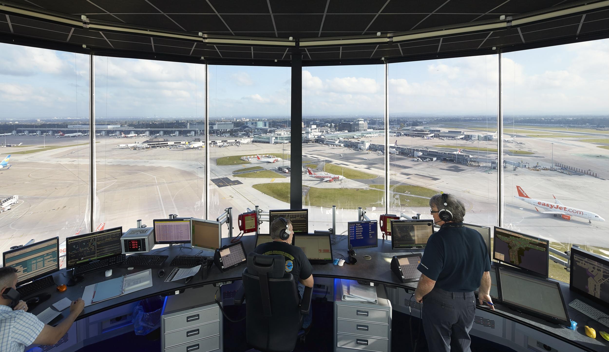 In control: Manchester airport is preparing for its busiest-ever summer