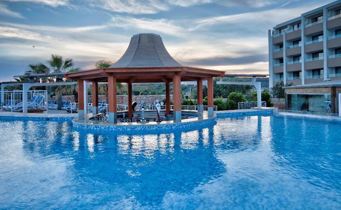 Aside from its beach offering, db Seabank Resort & Spa also boasts the largest pool in Malta