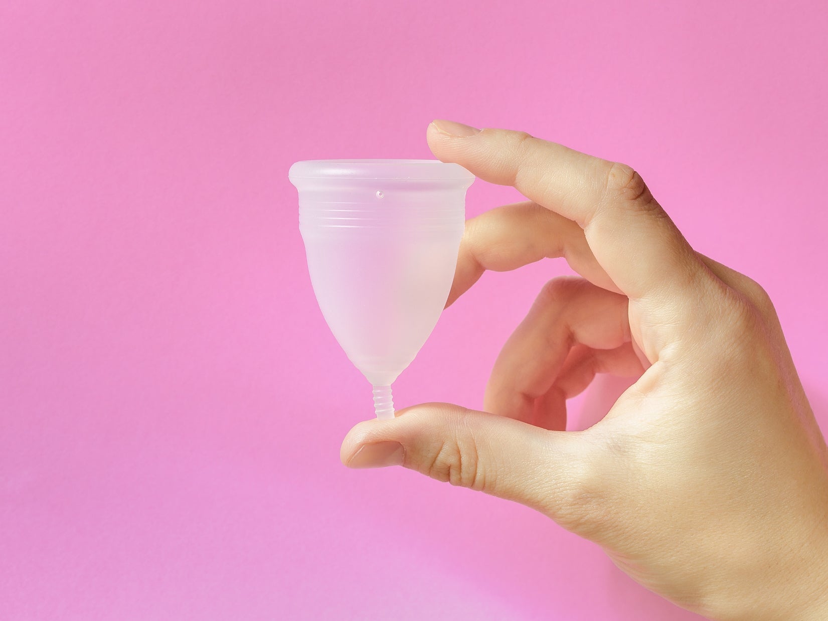 You can test to see if a menstrual cup has been inserted correctly by gently pulling on the stem