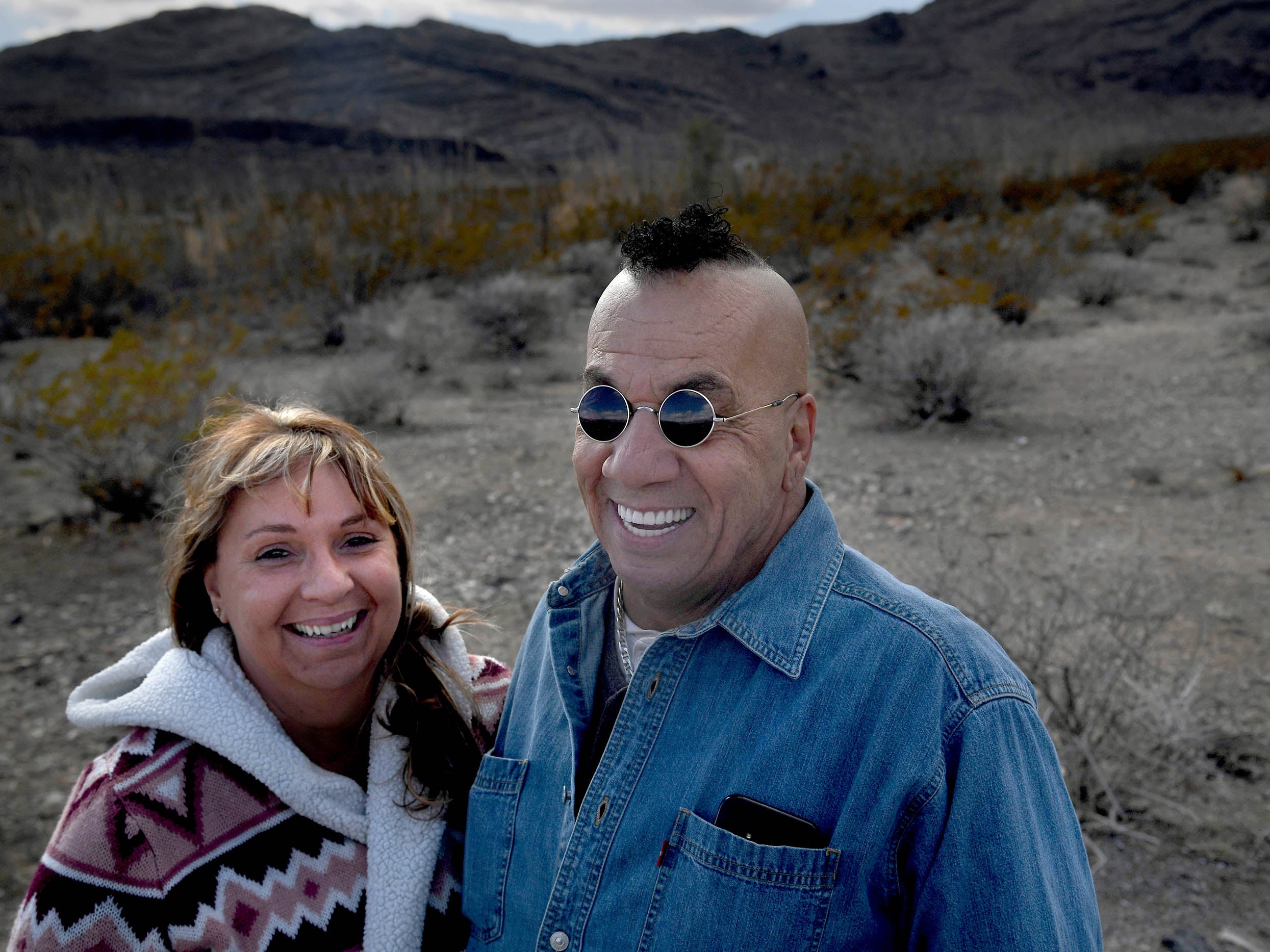 Kayla and Karl Mitchell have several tigers on their property in Pahrump (Michael S Williamson for The Washington Post)