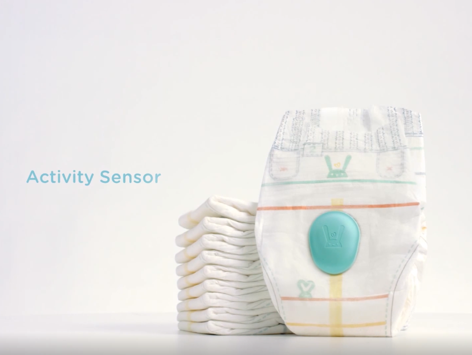Nappies come with a detachable sensor