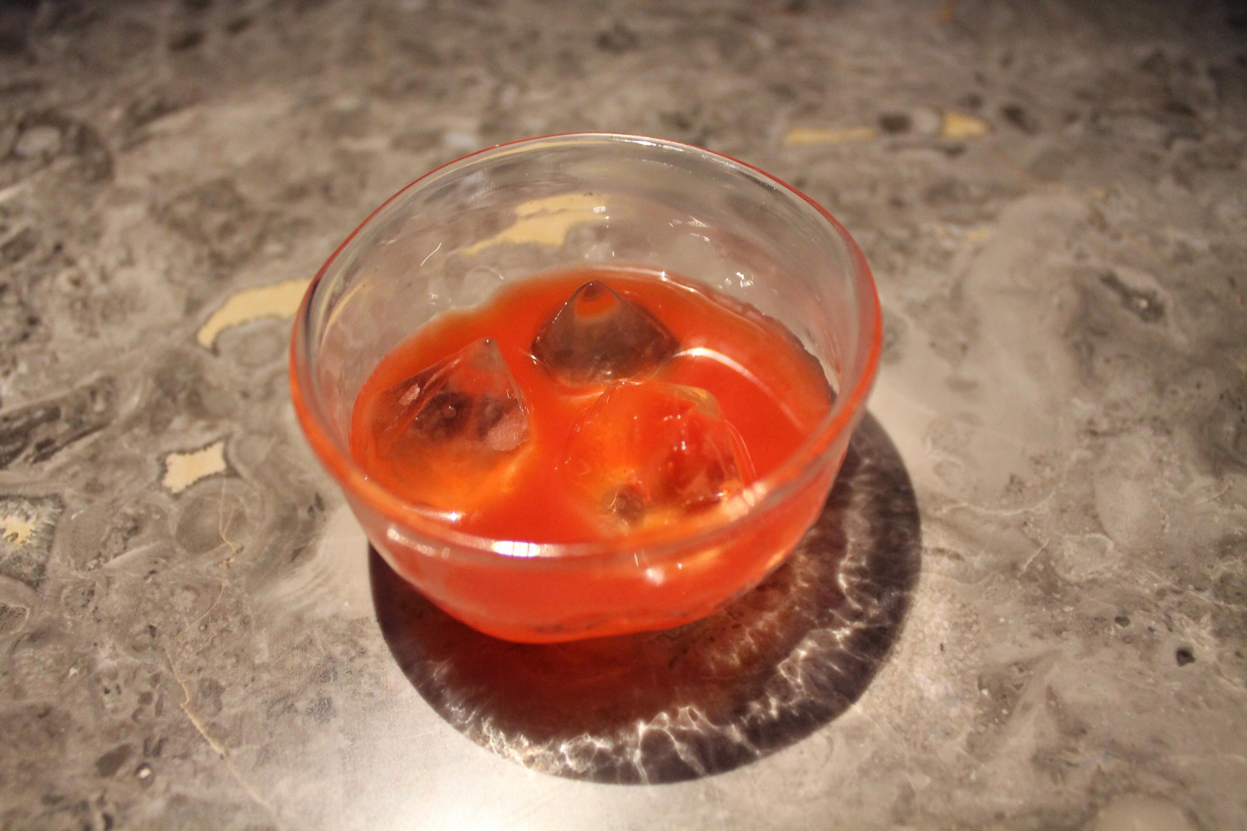 The Alchemist’s dishes are normally politically charged; this one is called ‘blood diamond’