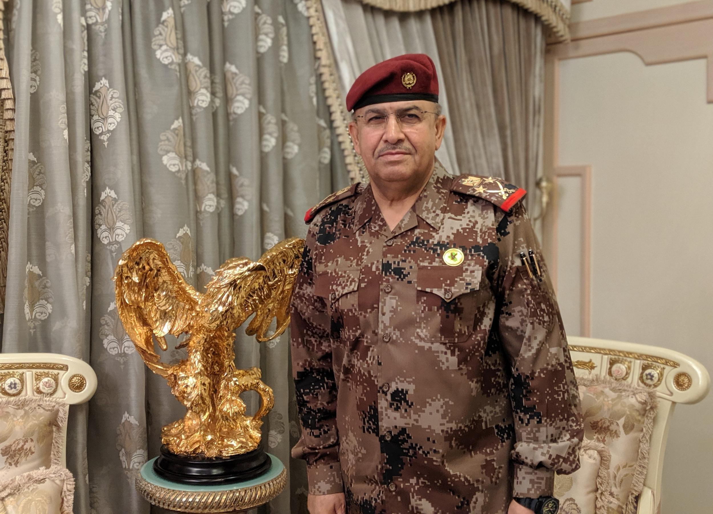 General Talib Shaghati al-Kinani, the commander of Iraq's elite Counter Terrorism Service (Richard Hall/The Independent )