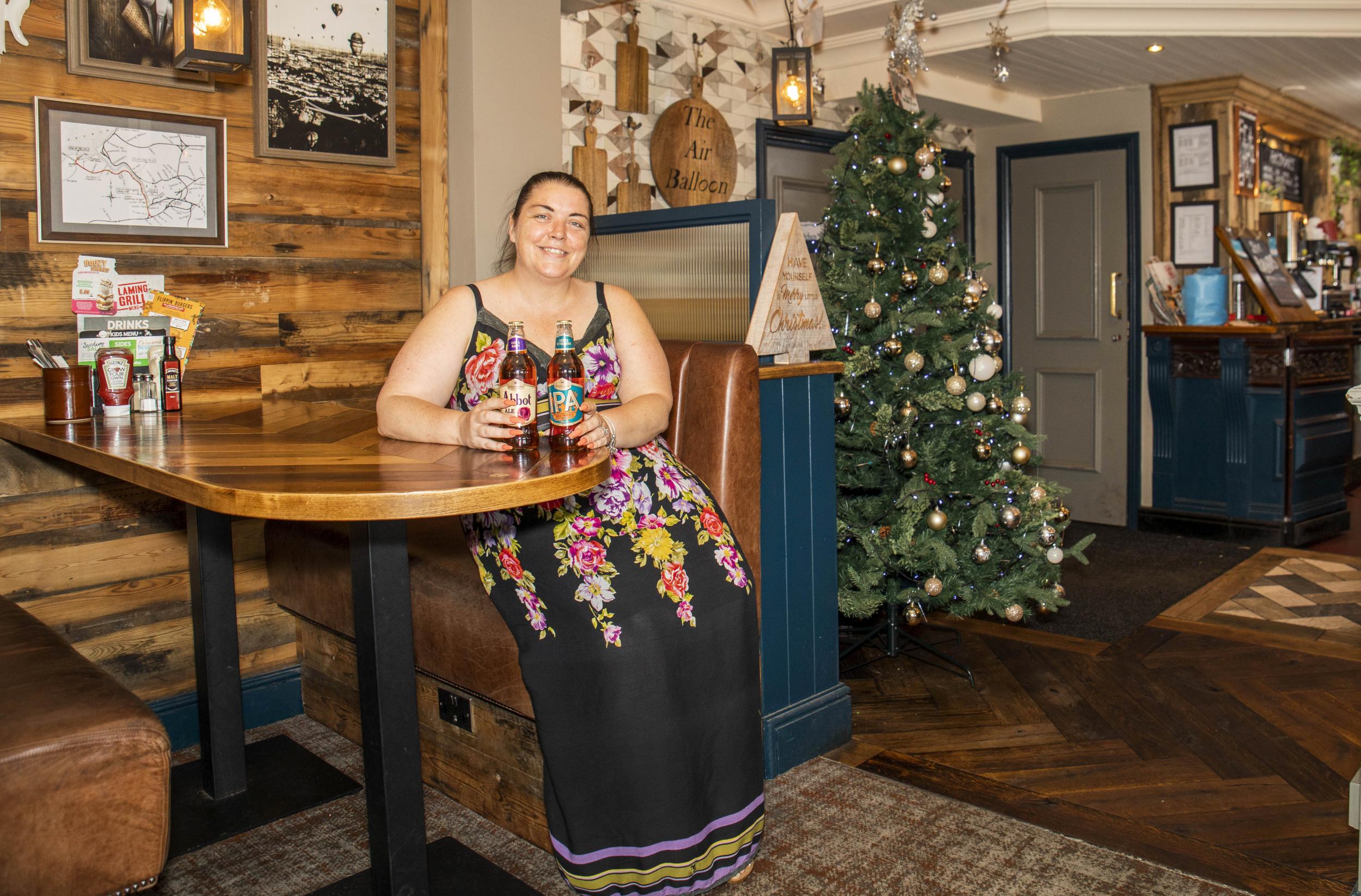 Pub manager Joanne Johnson says the Christmas tree is a 'talking point'