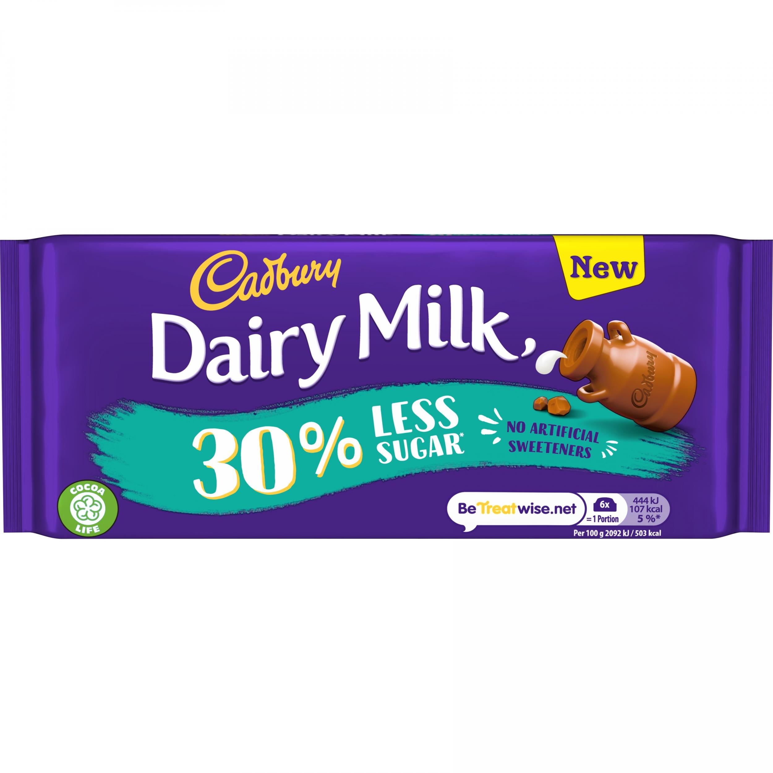 Cadbury Dairy Milk 30% Less Sugar bar (Cadbury&amp;#039;s)