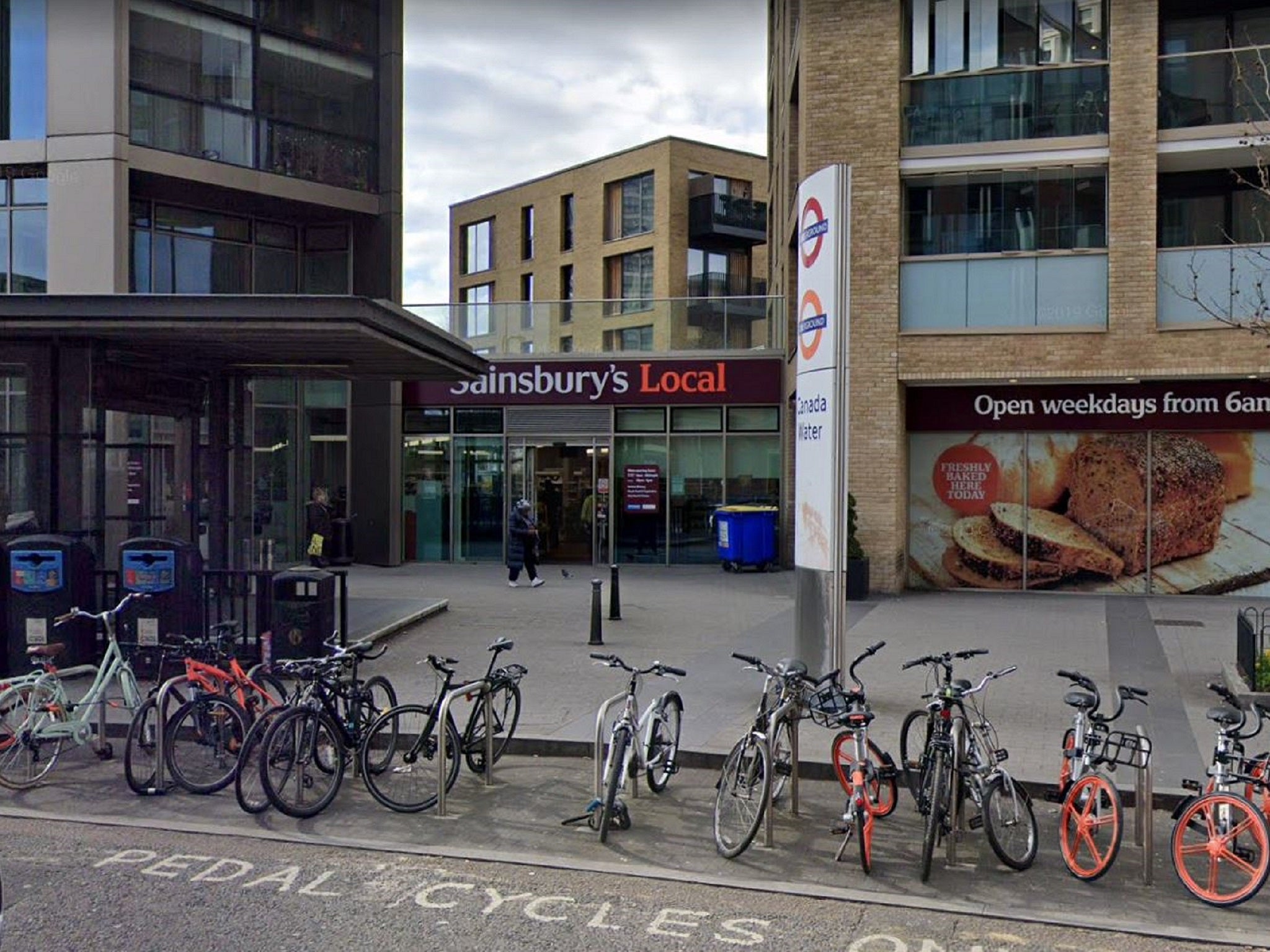 A man in his 20s was stabbed in the leg with a machete during a suspected homophobic attack in Surrey Quays Road, Southwark, southeast London, on 23 July 2019.