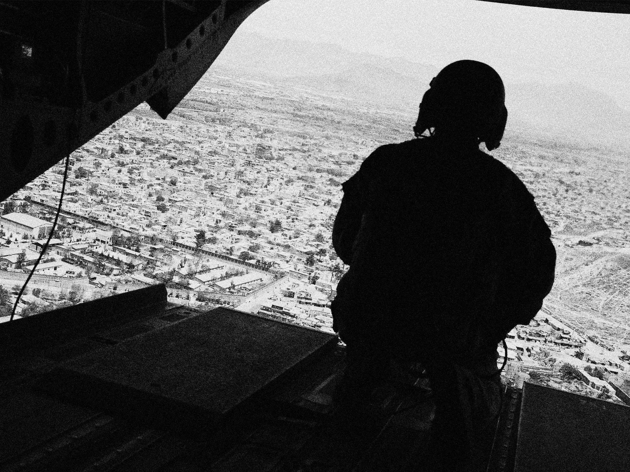 Former US defense secretary James Mattis arrives via helicopter at Kabul, Afghanistan in 2017. Mattis was on a regional tour of the Middle East (AFP/Getty)