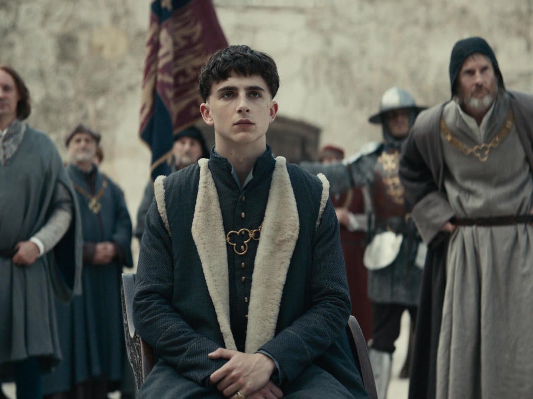 Timothée Chalamet in ‘The King’