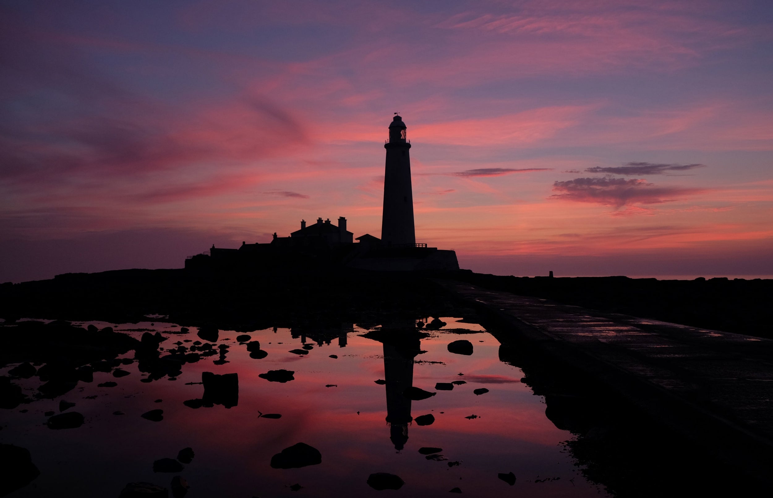 Sunrise at St Mary's Lighthouse