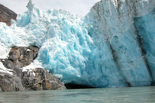 LeConte Glacier, which flows into LeConte Bay