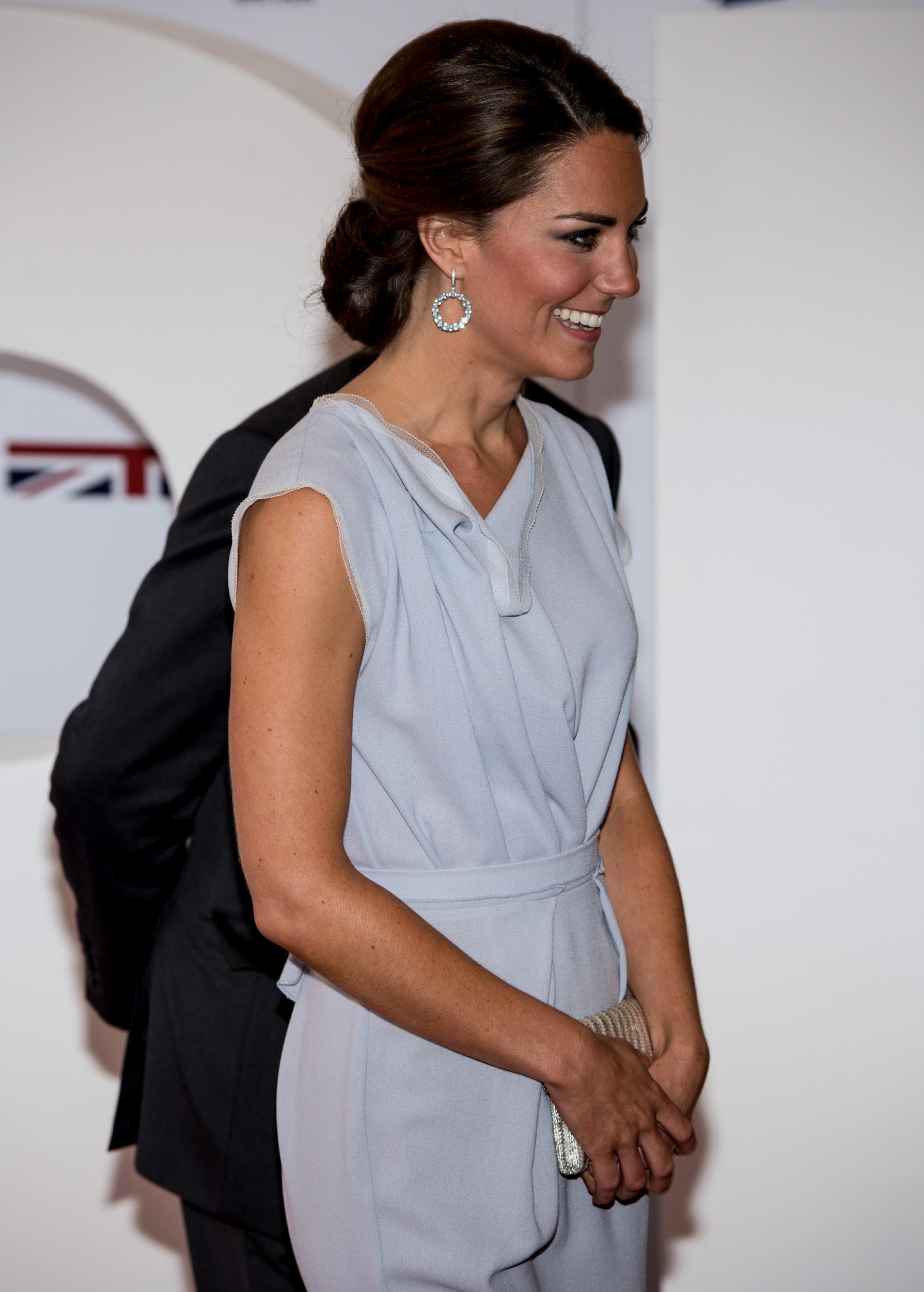 Catherine, Duchess of Cambridge, attends the UK’s Creative Industries Reception at the Royal Academy of Arts on July 30 2012 in London