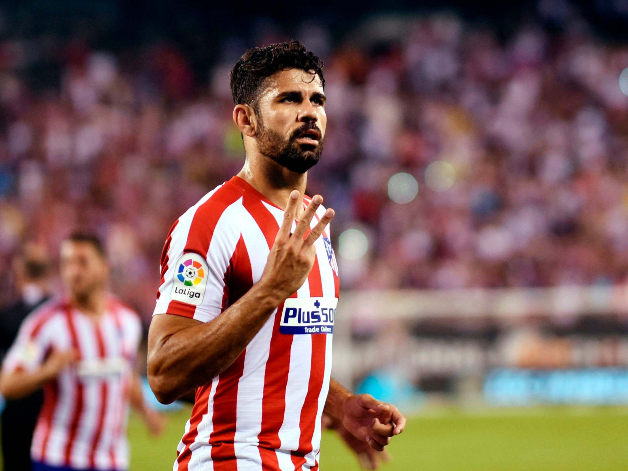 Diego Costa scored four times for Atletico in their 7-3 win over Real Madrid before getting sent off