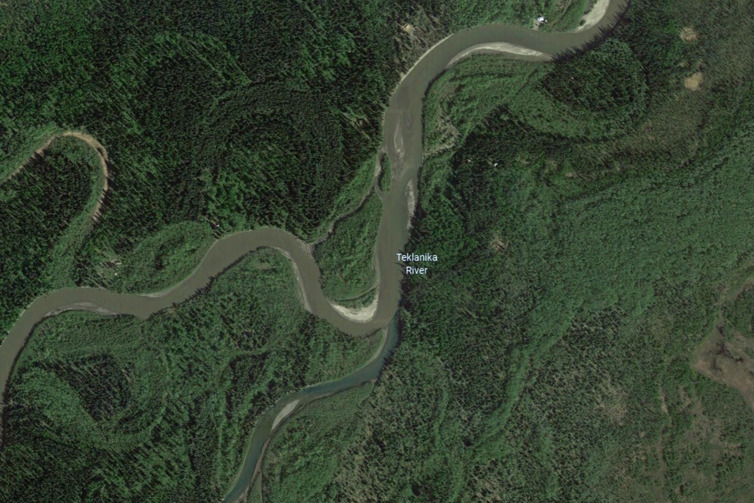 The river was flowing high and fast because of recent rains when the woman was swept away