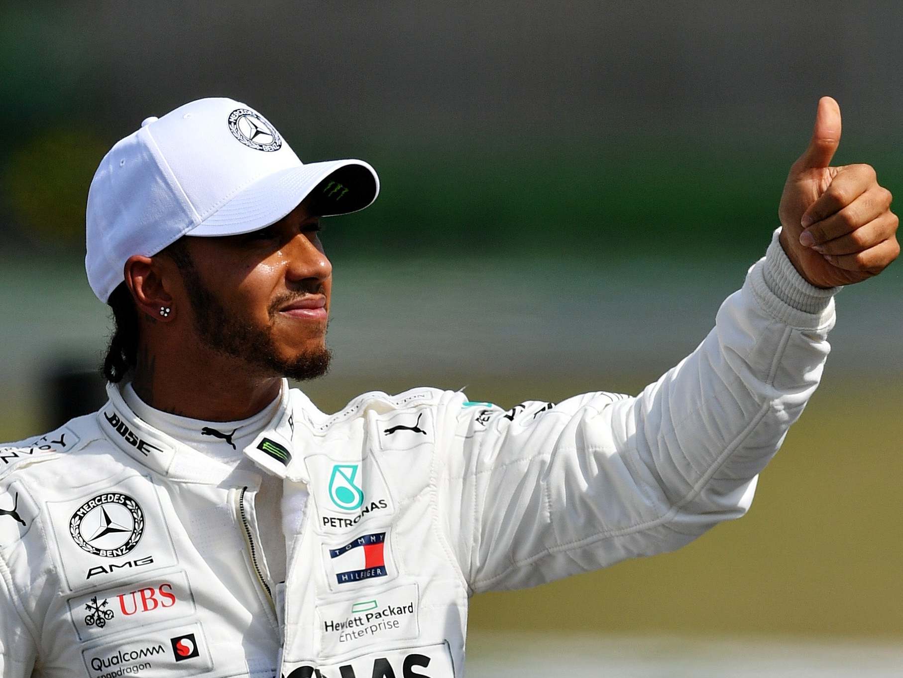 Lewis Hamilton will start the German Grand Prix on pole position