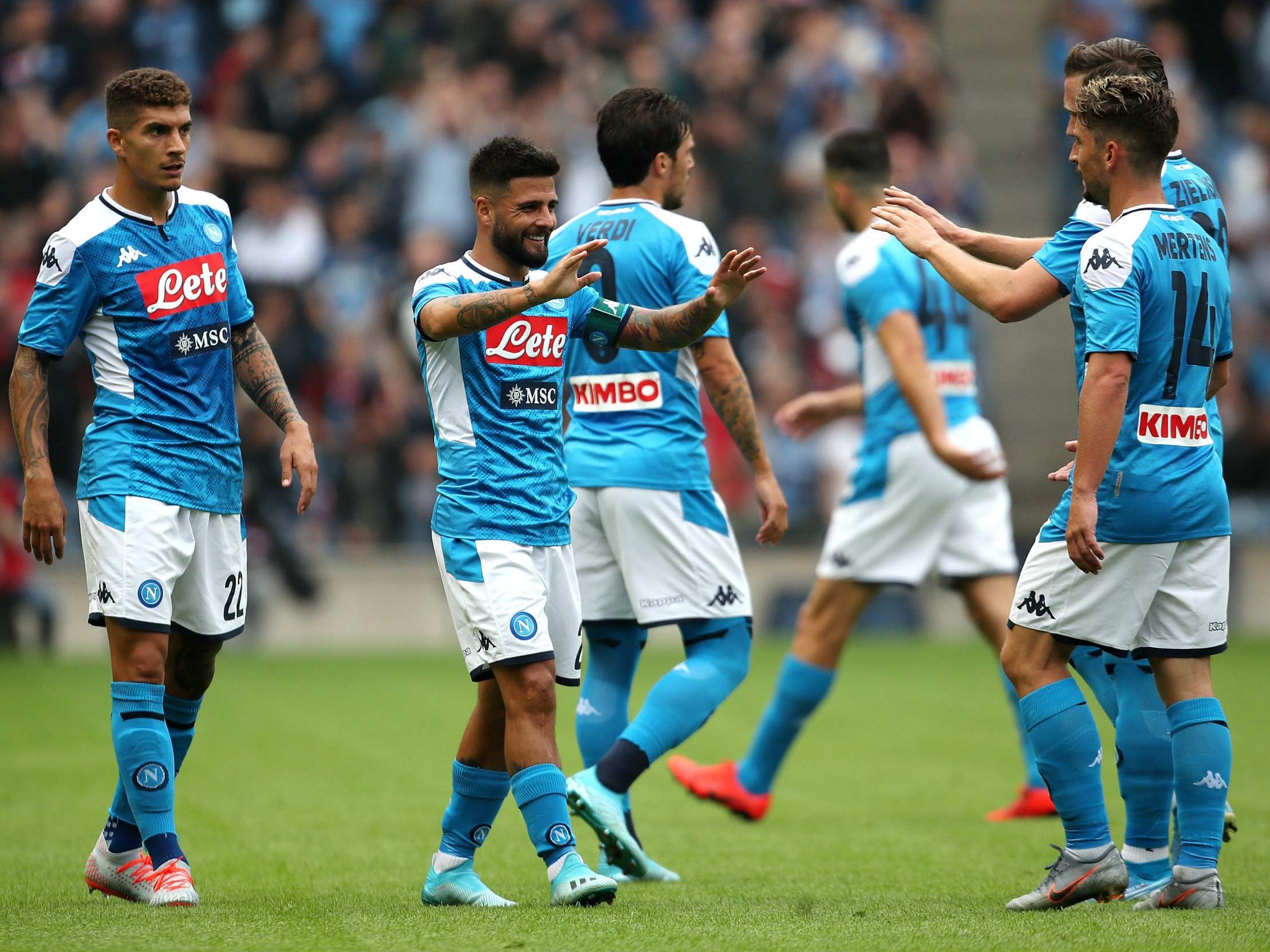 Napoli beat Liverpool on Sunday