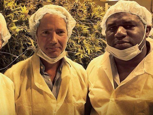 Lammy and Tory MP Jonathan Djanogly visited a Canadian cannabis factory for a 2019 documentary