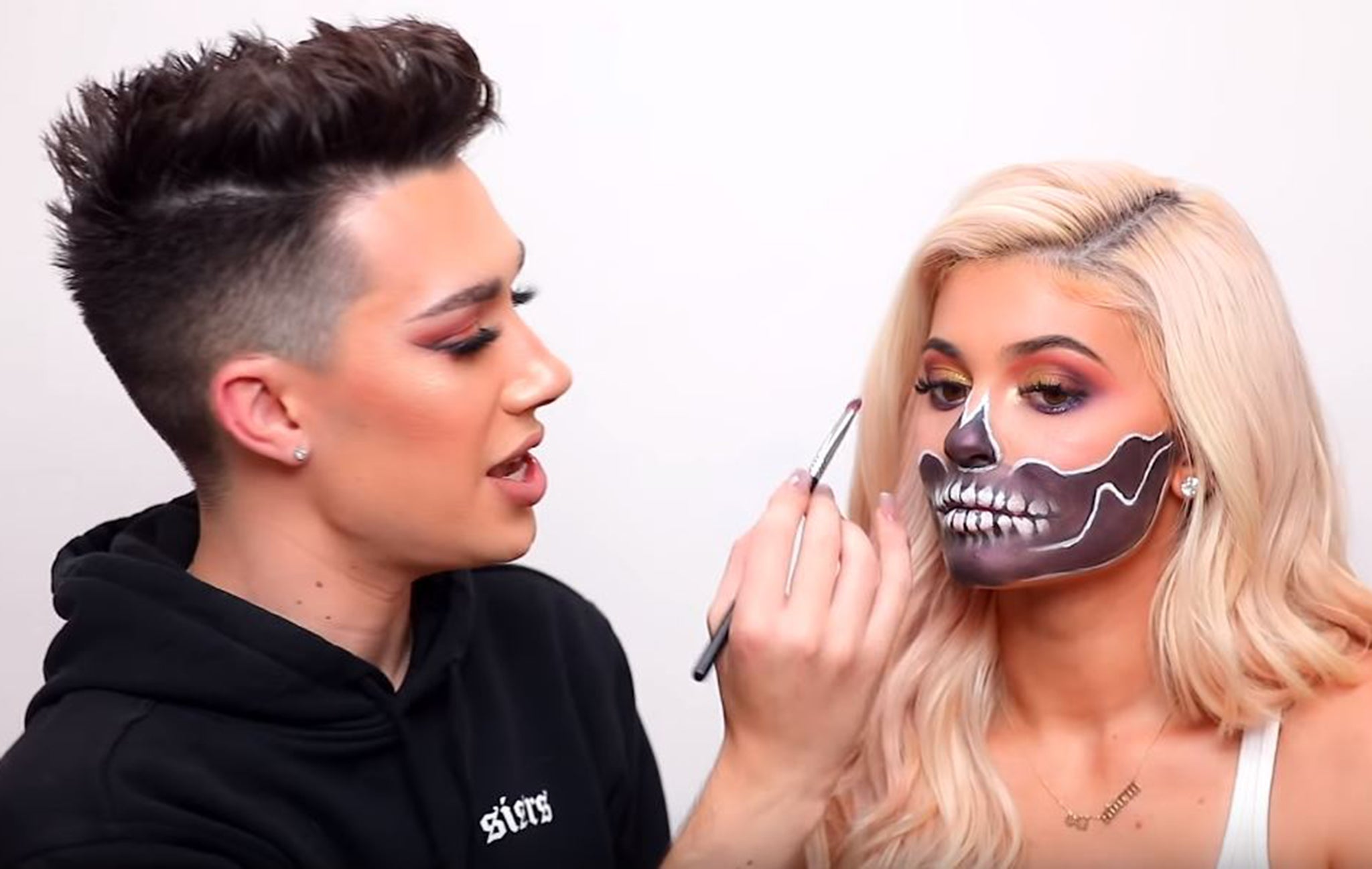 Kylie Jenner appeared on Charles’s channel for a Halloween special in 2018