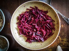 How to make Romy Gill's red cabbage and pomegranate salad 