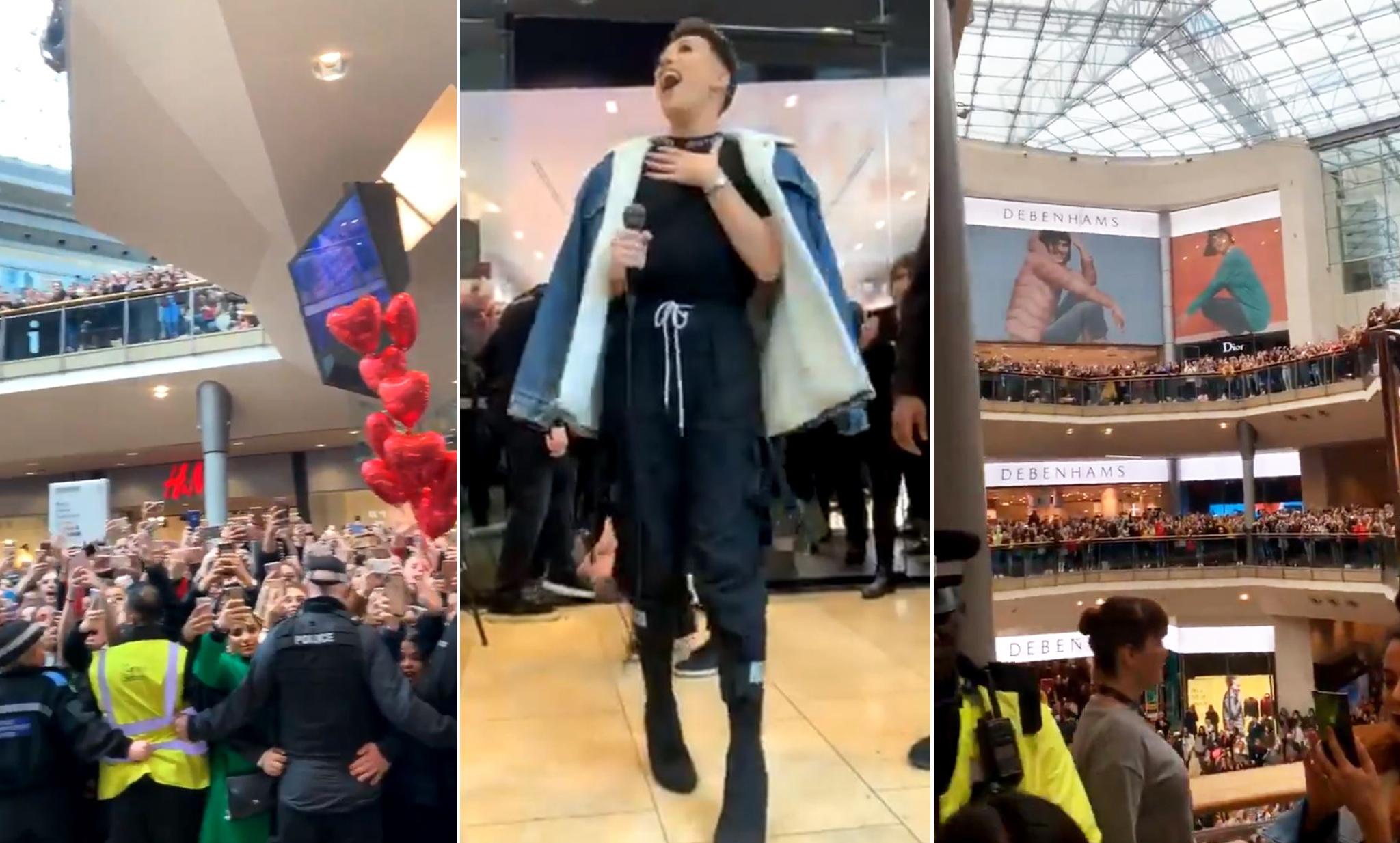 The vlogger in Birmingham: fans brought the city centre to a standstill, much to the surprise of officials, who had not prepared to accommodate them