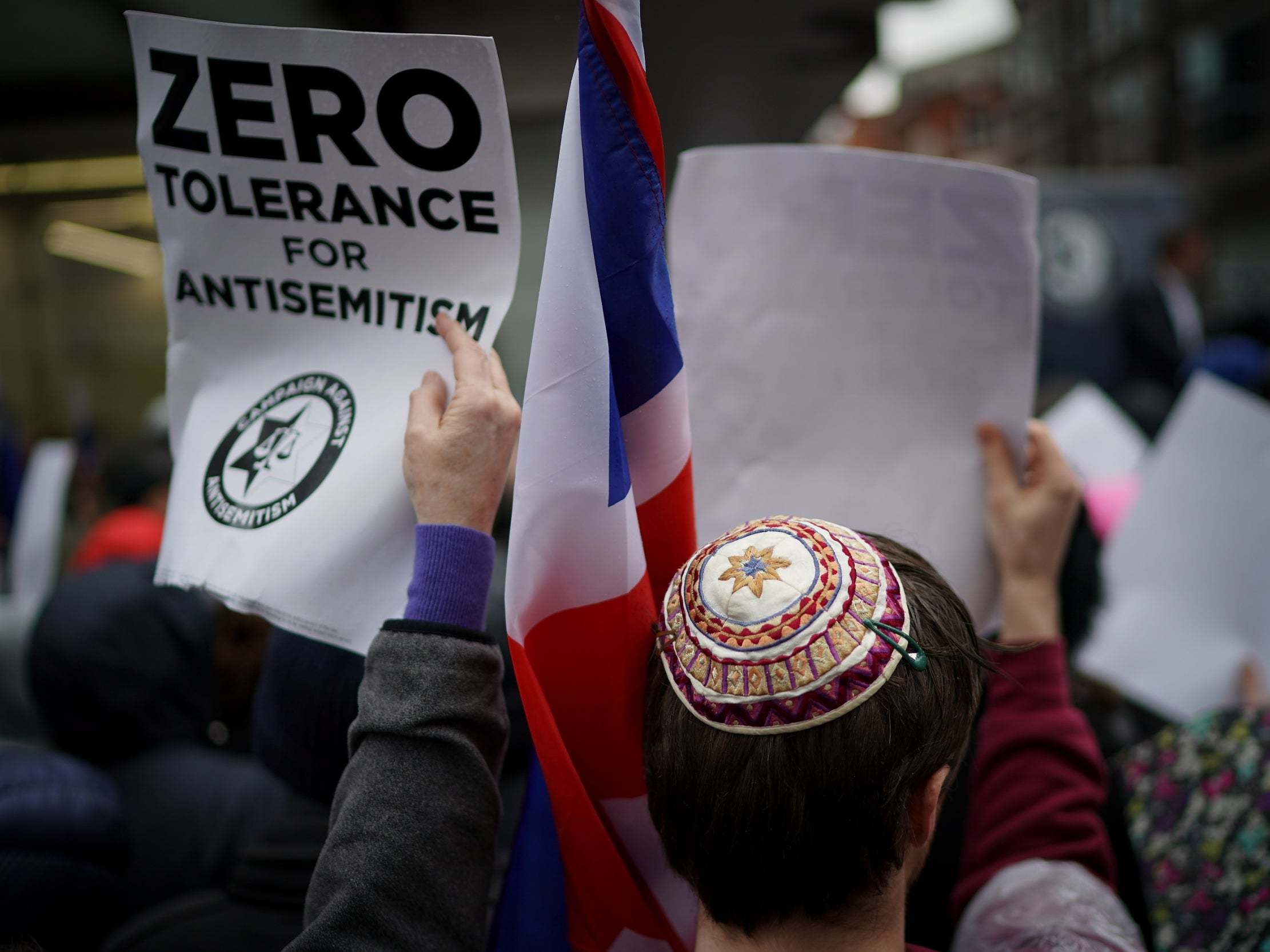 A protest outside the Labour Party headquarters in London last year