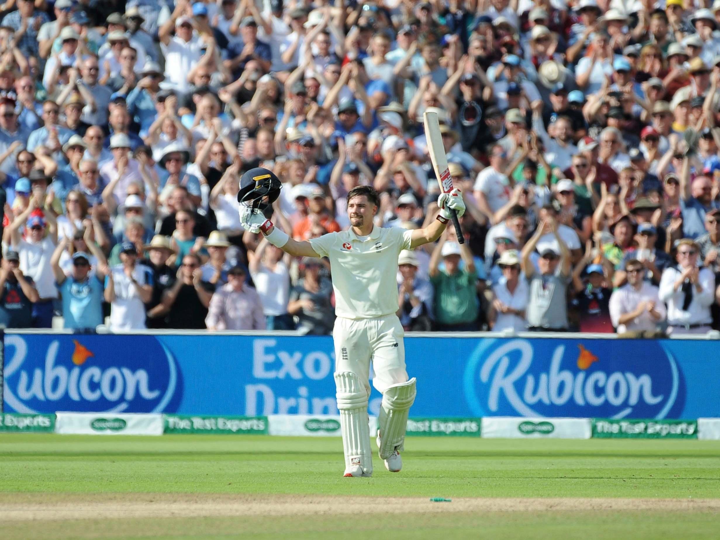 England's Rory Burns celebrates