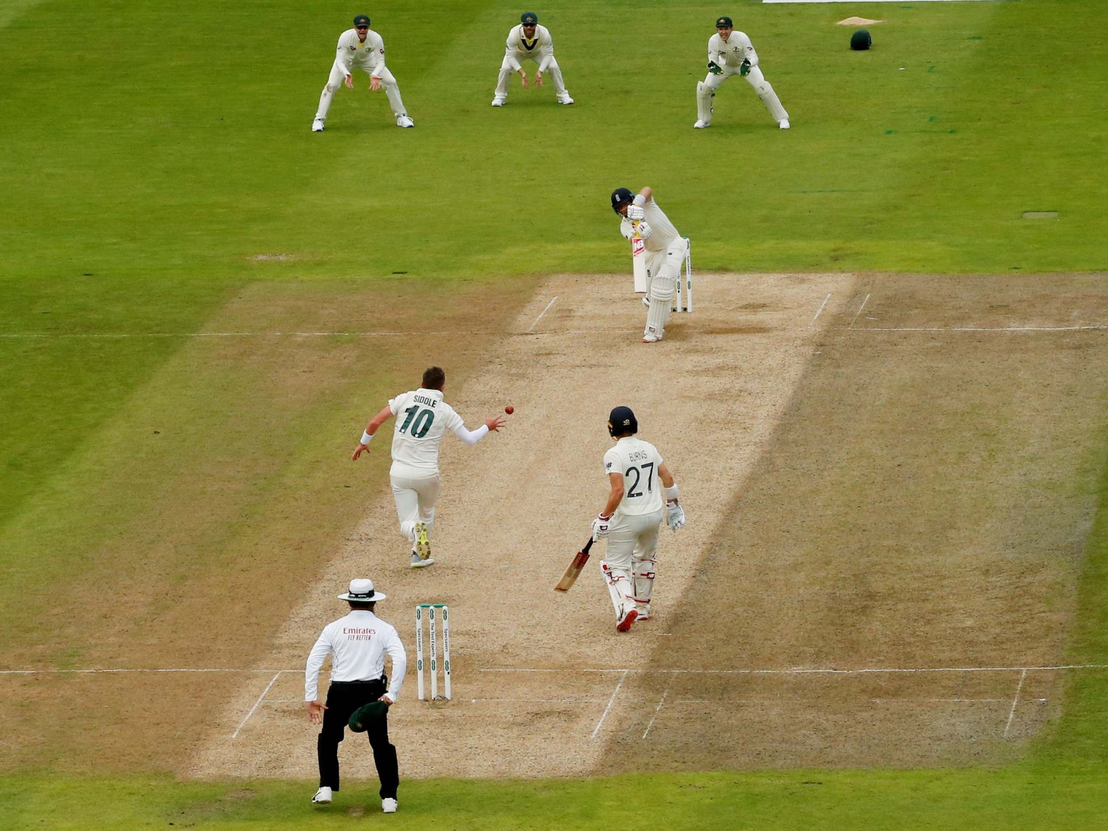 Joe Root is caught out by Australia's Peter Siddle (Reuters)