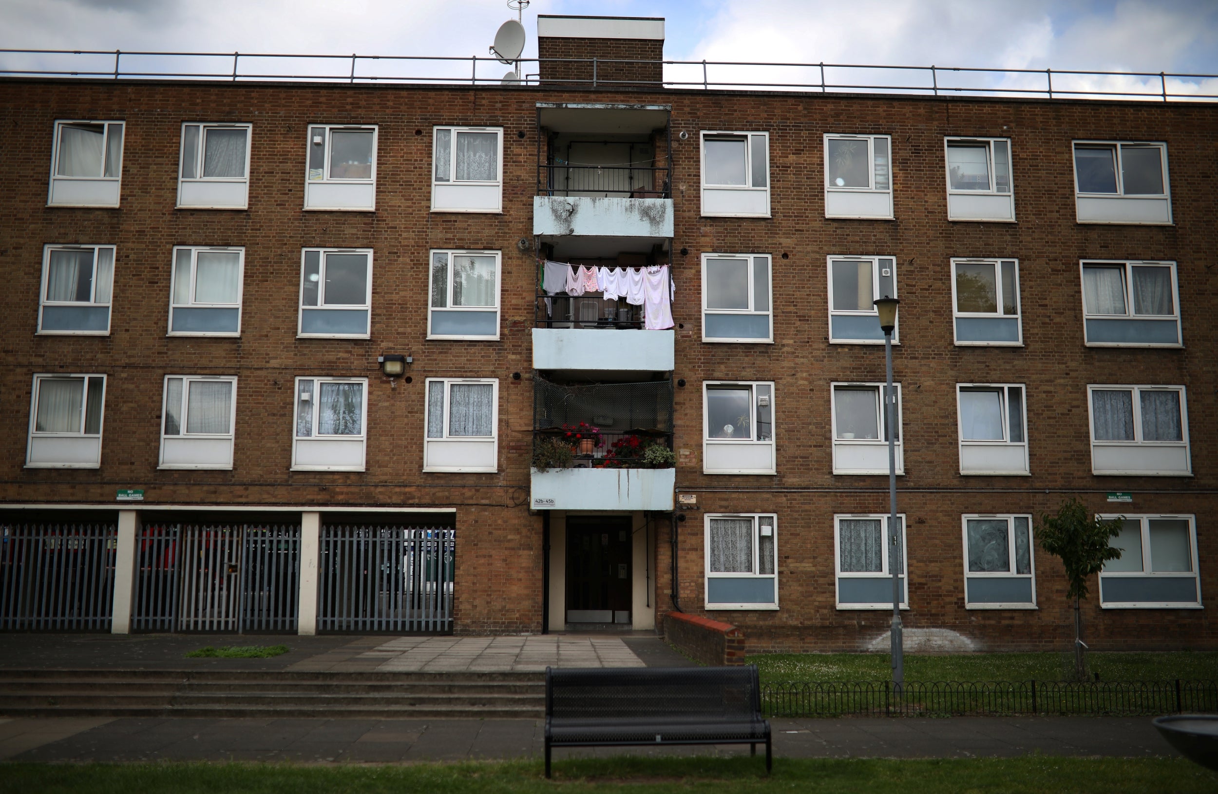 Flats near to where 15-year-old Tashaun Aird was stabbed to death