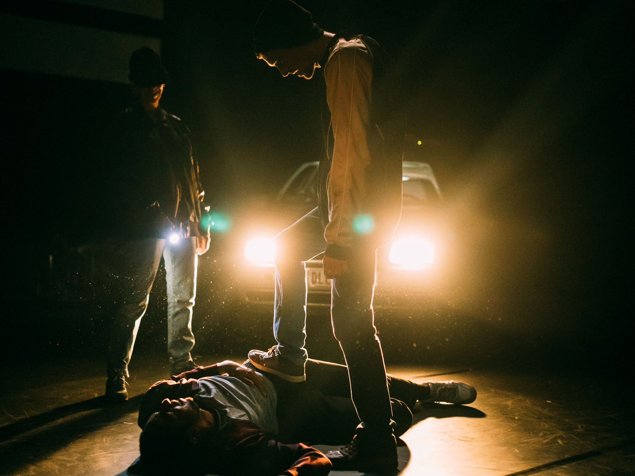 Milo Rau’s ‘La Reprise’ restages the brutal murder of a young man, Ihsane Jarfi, by drunken homophobes in Liege in Belgium in 2012