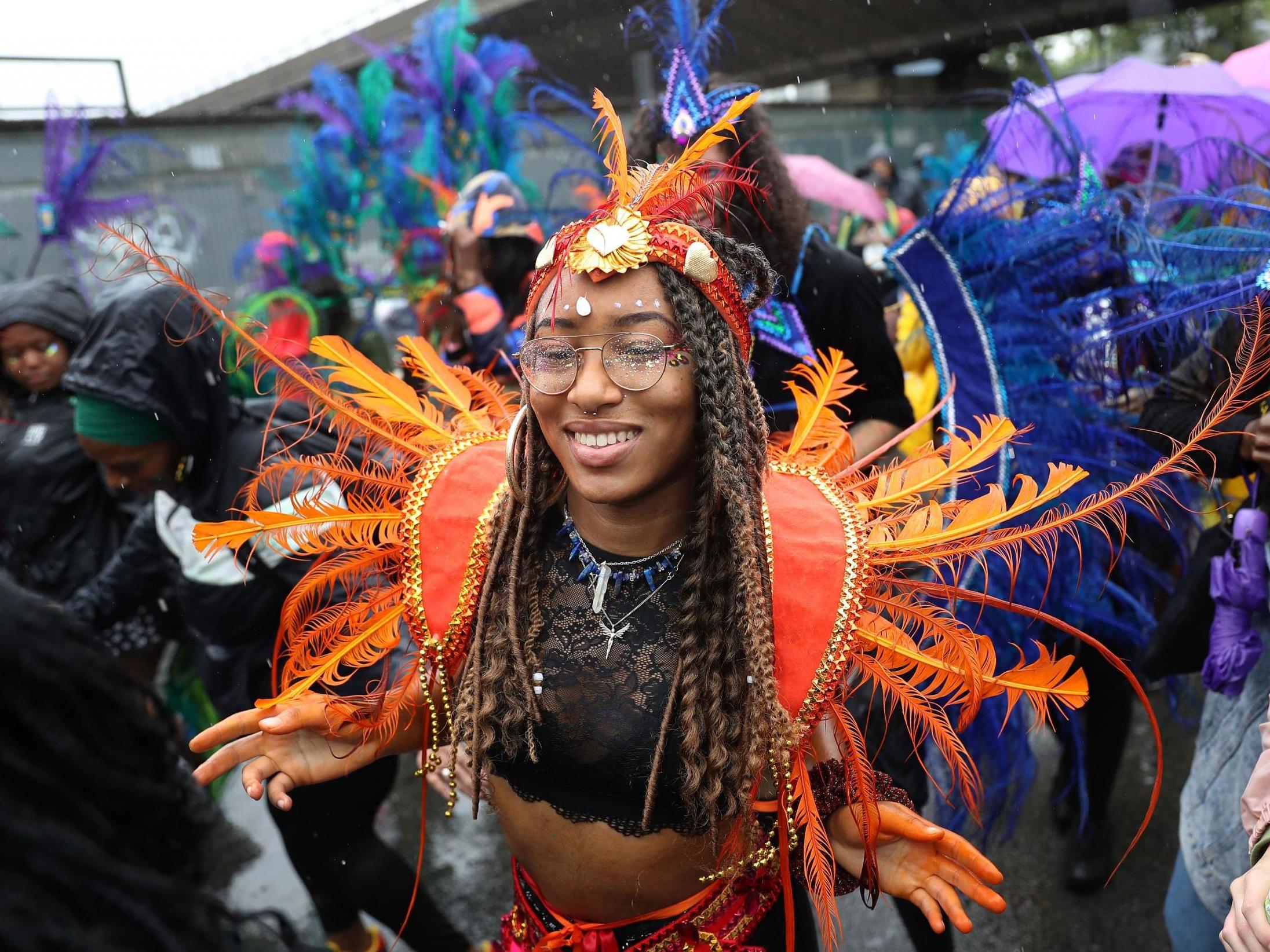 Parade-goers at Notting Hill Carnival 2018.