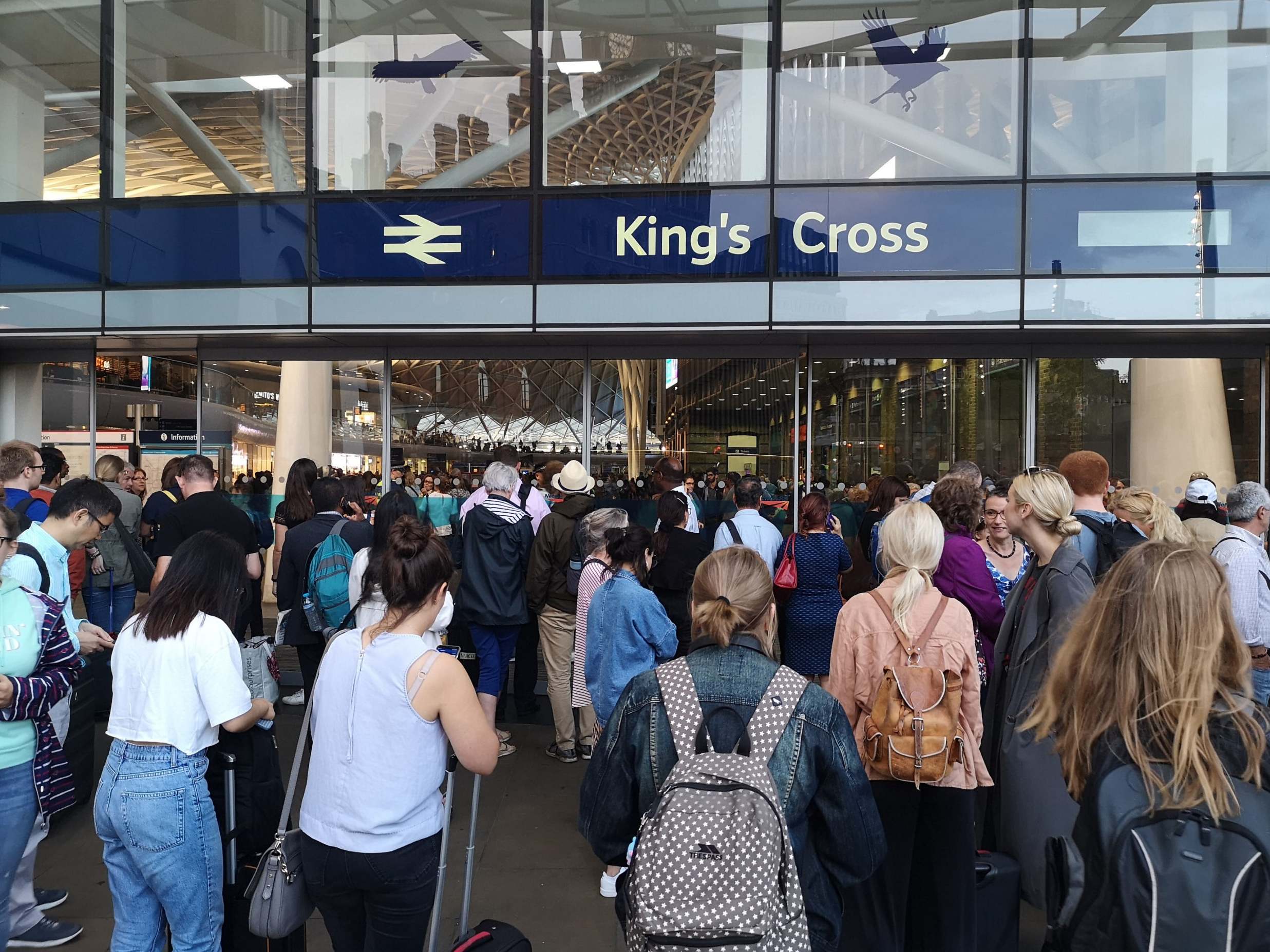 All services from London’s King’s Cross station were suspended, leaving thousands stranded