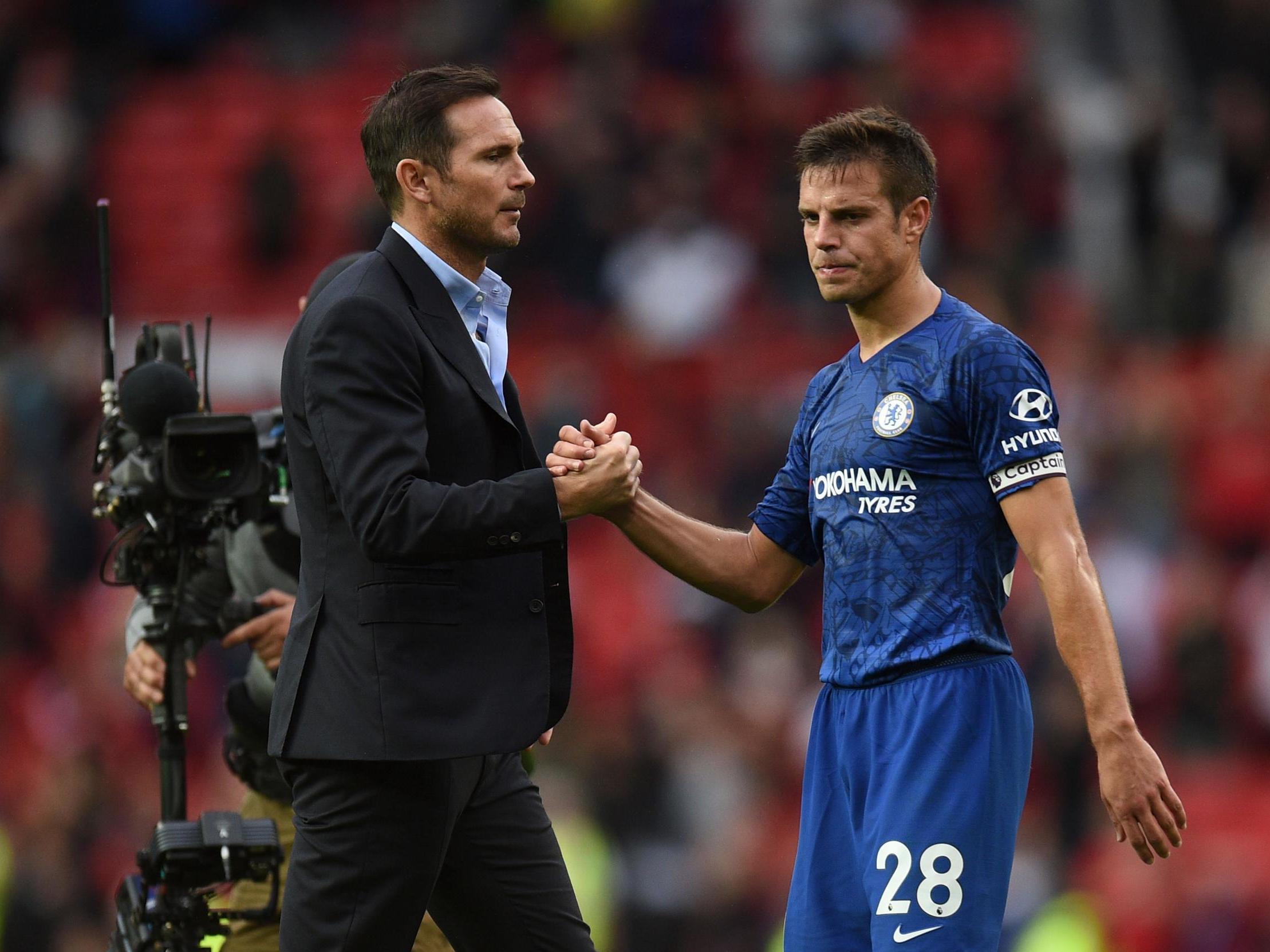 Lampard aims to bounce back after a heavy defeat to United on Sunday