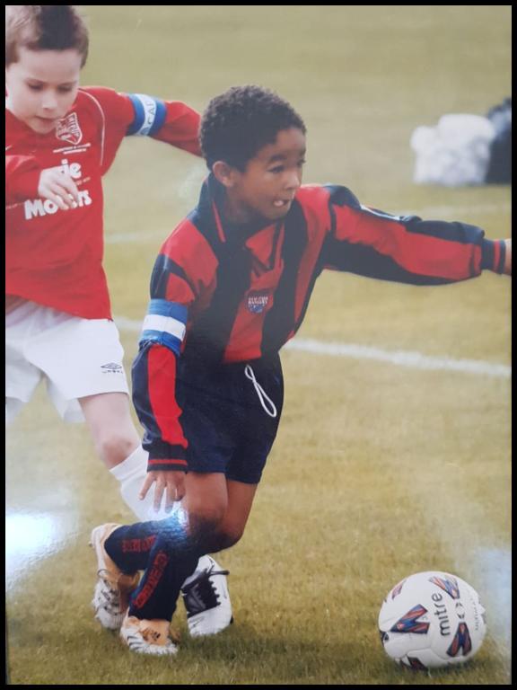 Reece James a six-year-old playing for Kew Park Rangers