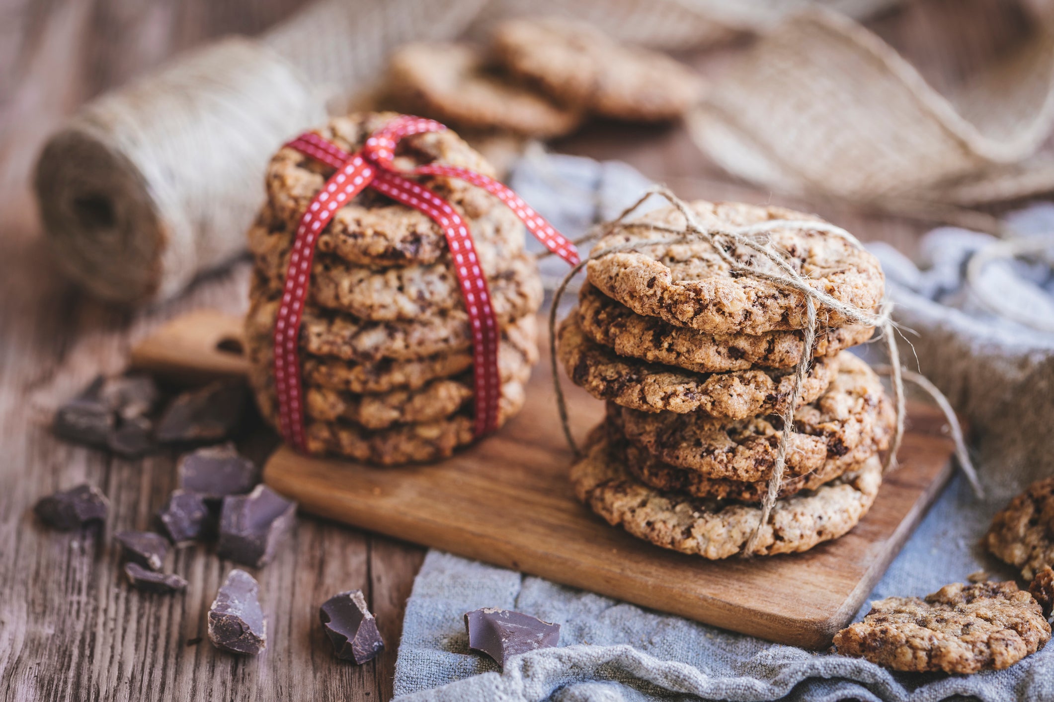 Homemade chocolate chip cookies