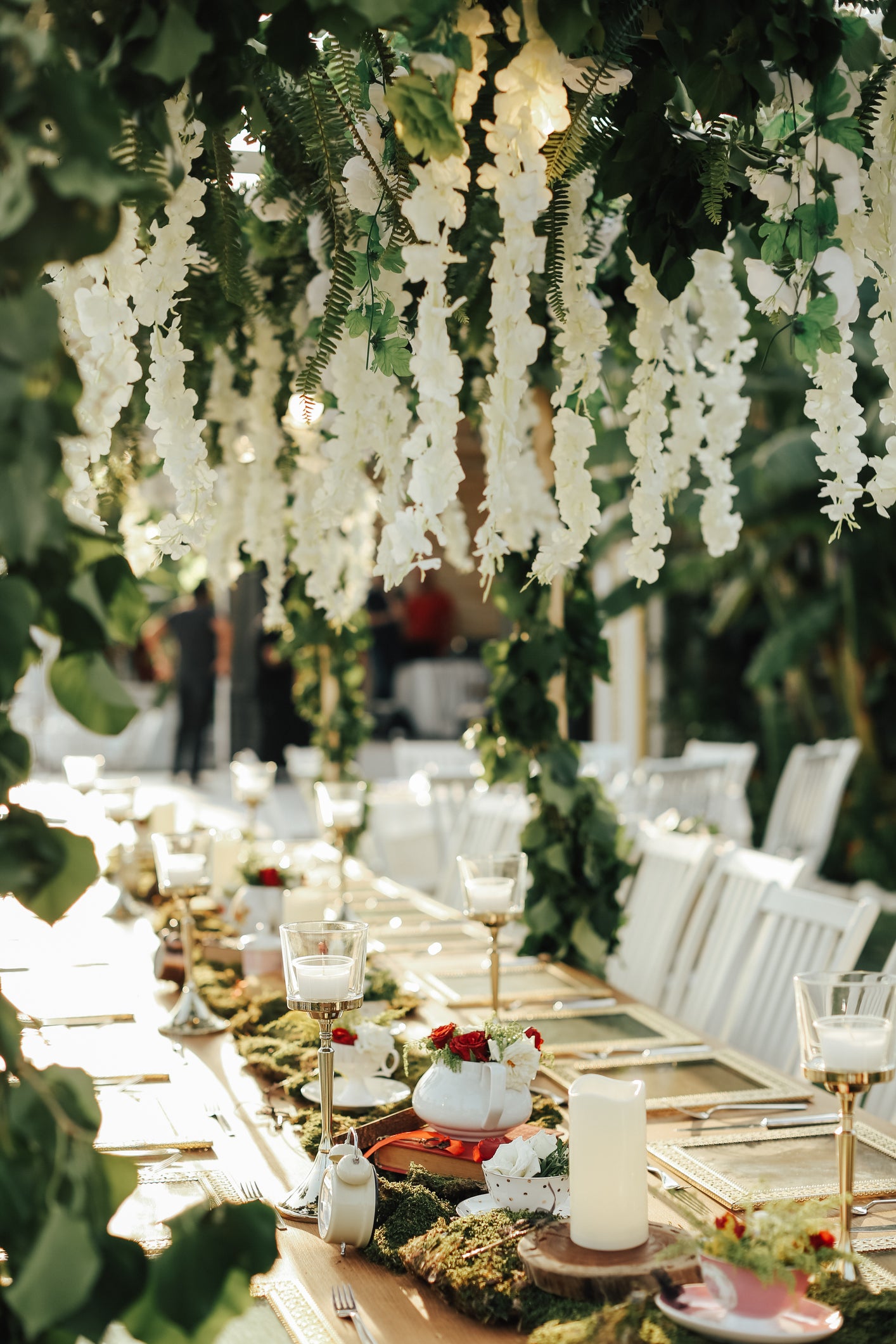 Floral ceiling decorations