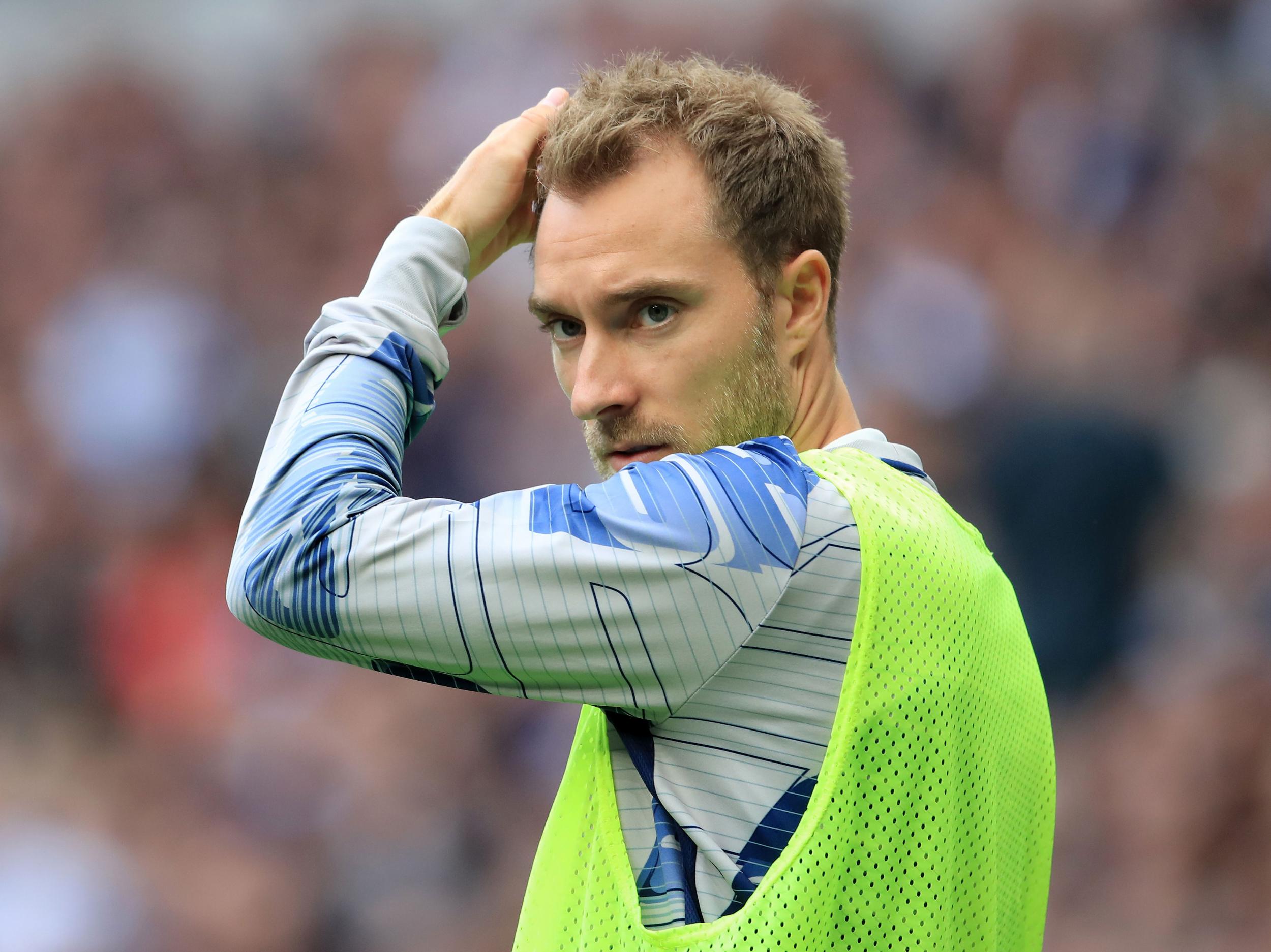 Christian Eriksen was relegated to the bench for Spurs opening game against Aston Villa (Getty)