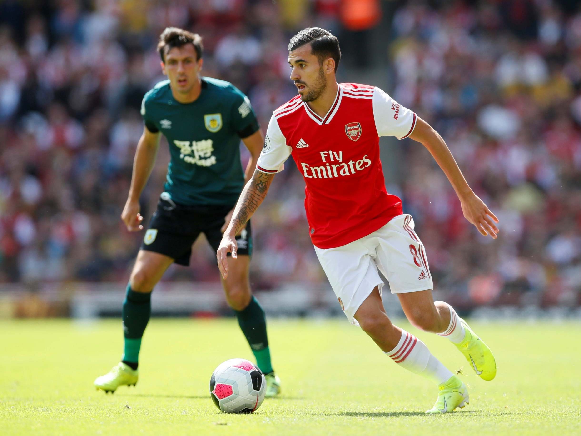 Arsenal’s Dani Ceballos was the man of the match on his full debut (Reuters)