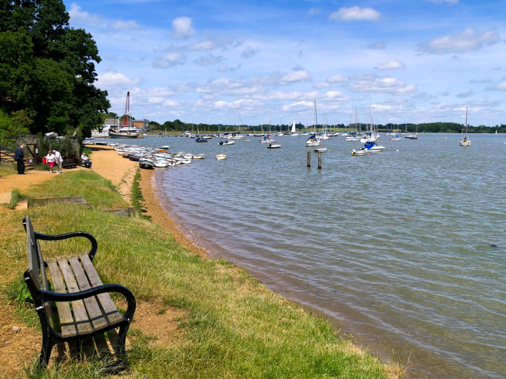 We are sailing: on the river Deben at Waldringfield in Suffolk