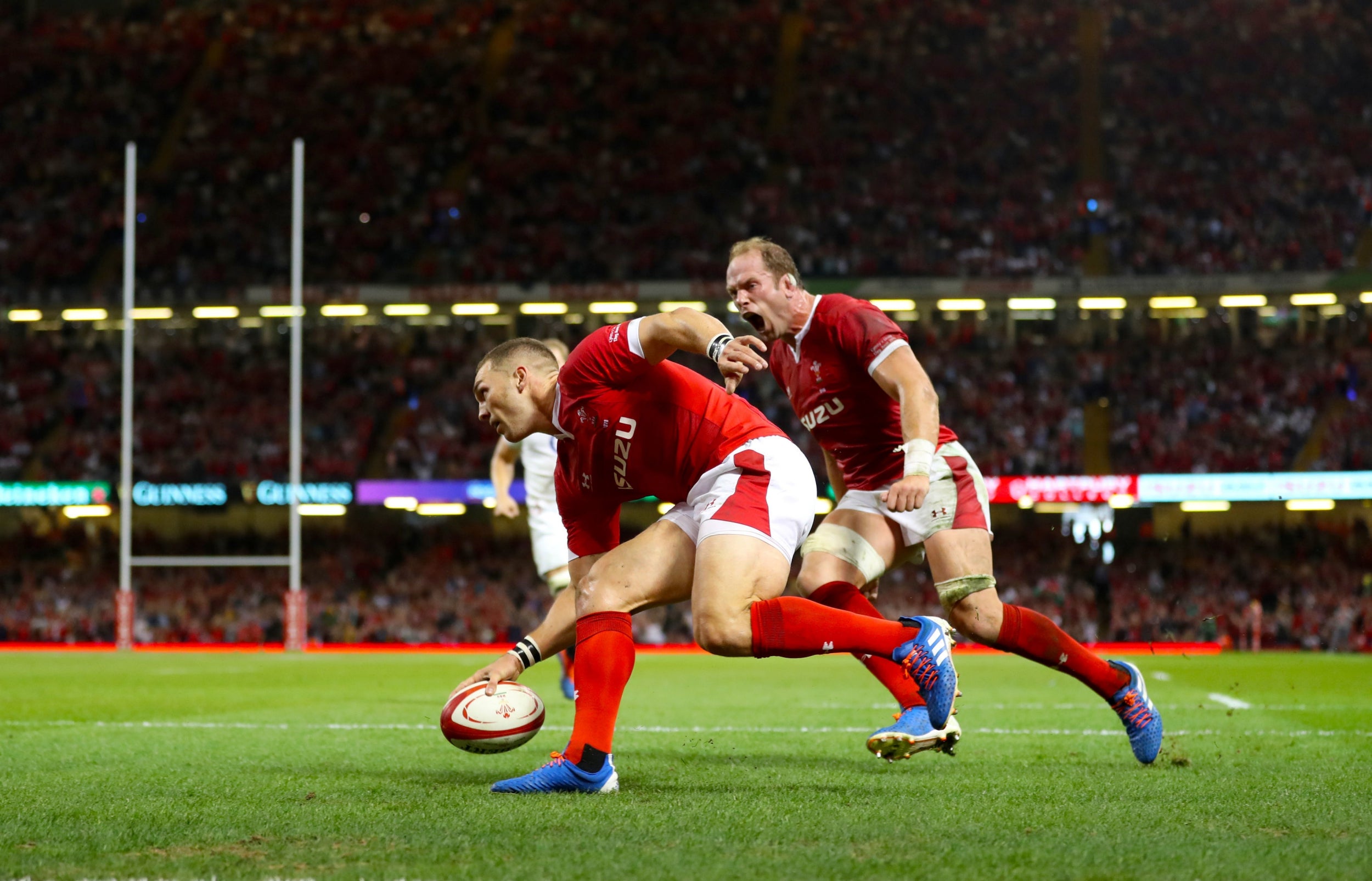 George North scores the only try of Wales' victory over England