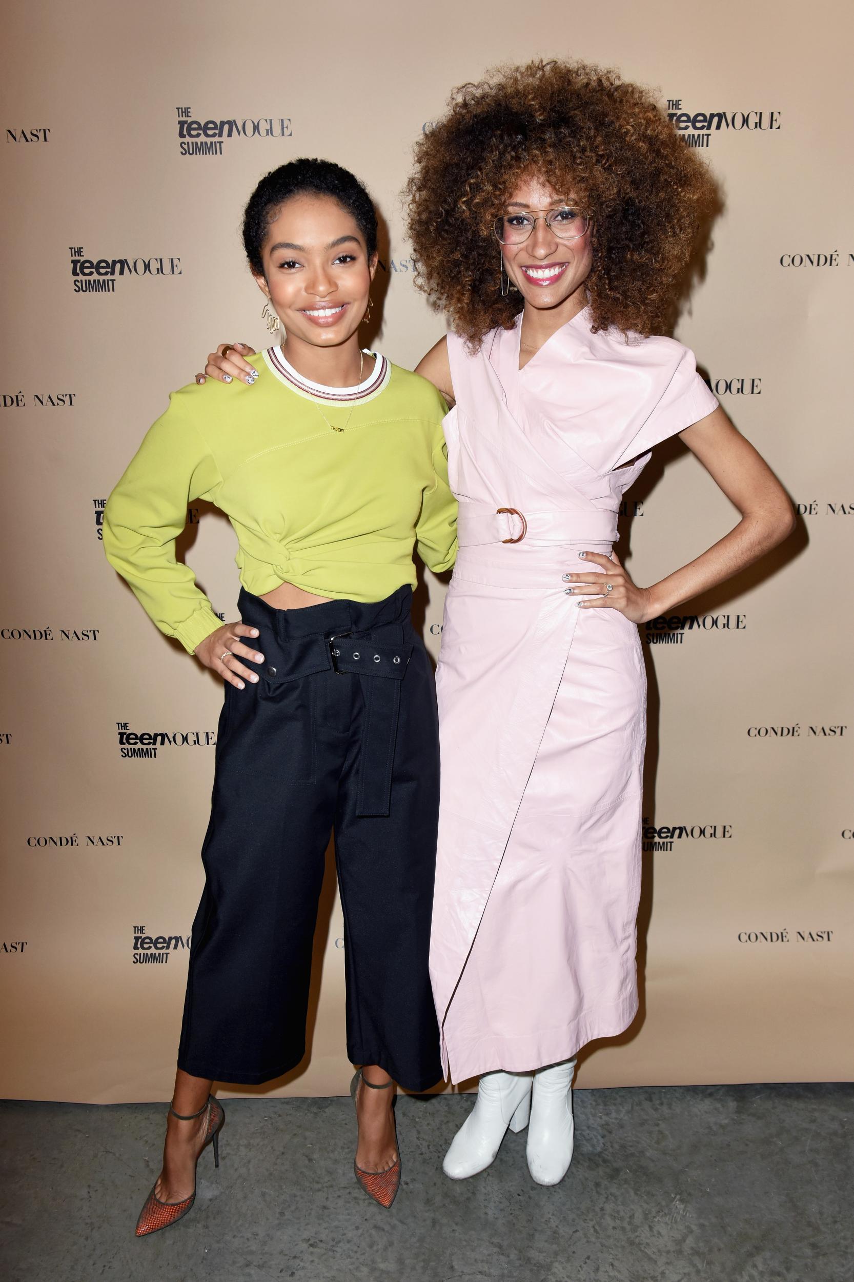 Actor Yara Shahidi Welteroth at the Teen Vogue Summit LA in 2017 (Getty)