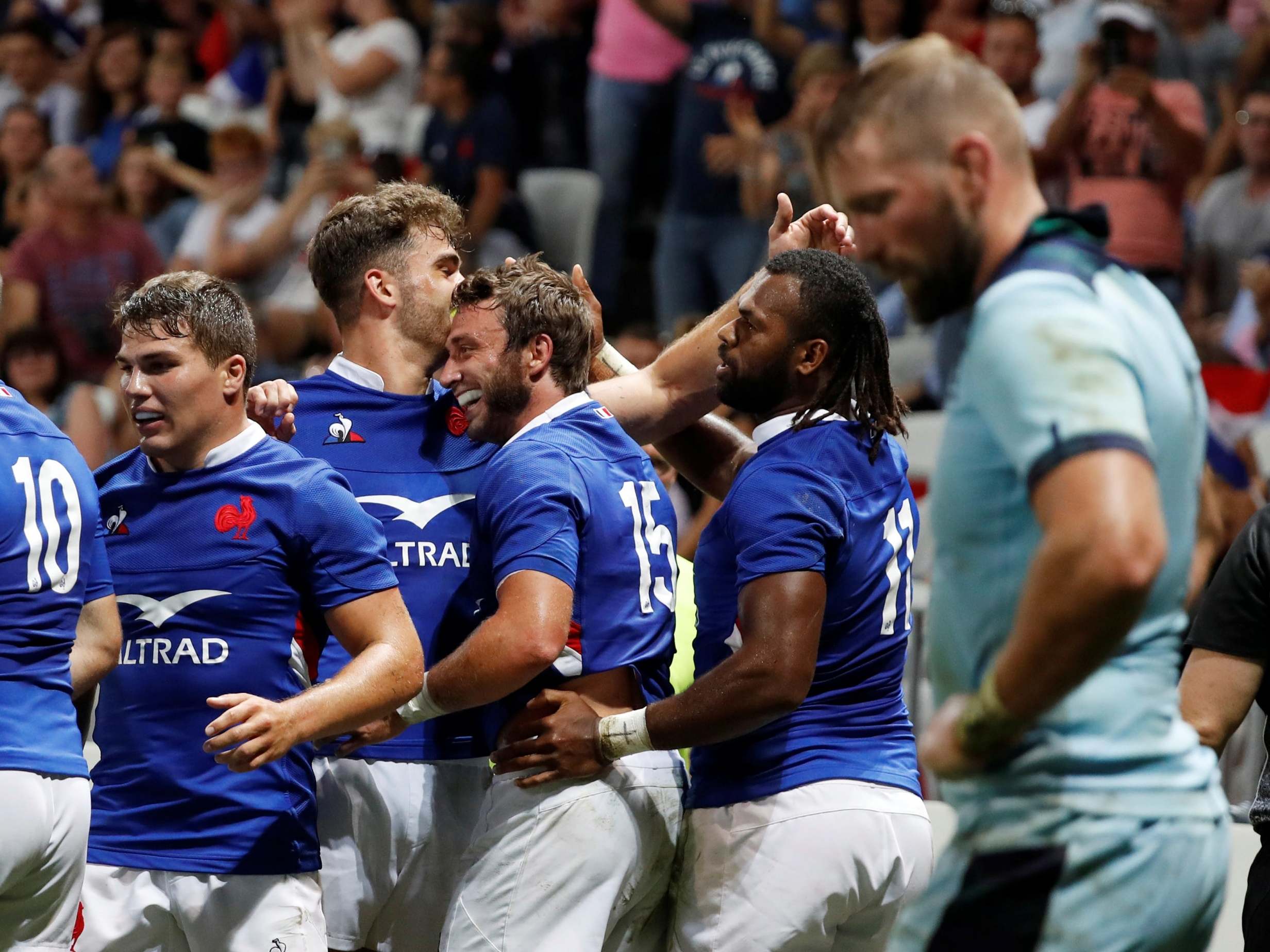 France thrashed Scotland 32-3 in their opening Rugby World Cup warm-up match