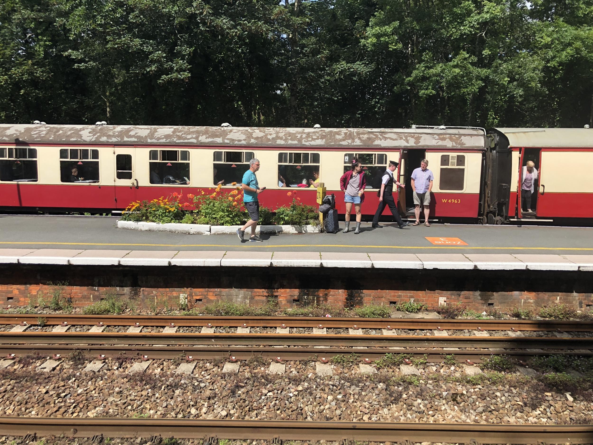 Better days? A heritage train at Bodmin Parkway station in Cornwall