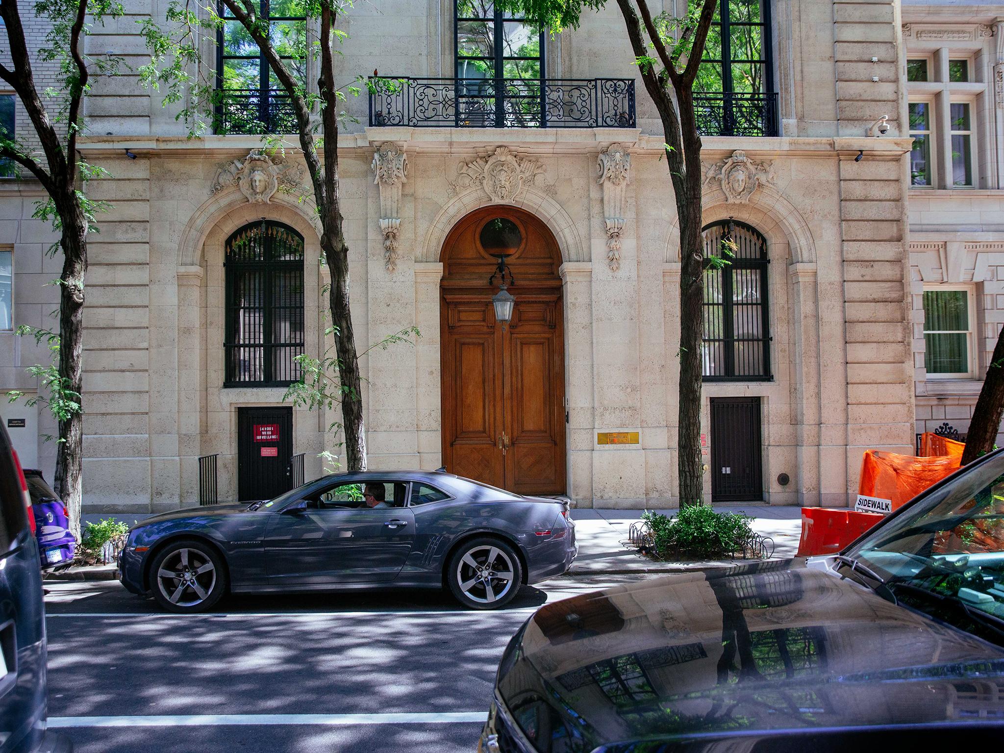 Life of luxury: Epstein’s mansion on the Upper East Side of Manhattan (Getty)