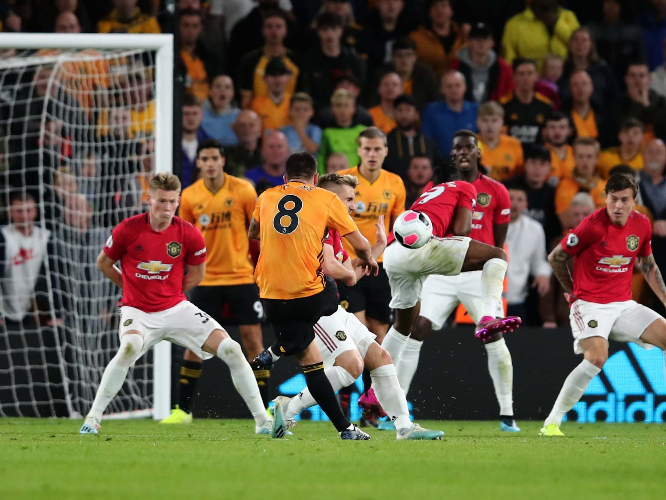 Ruben Neves scores from the edge of the area