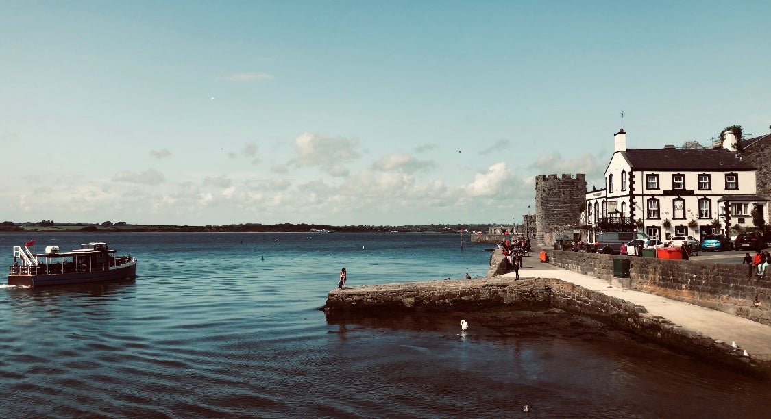 Postcard pretty: the waterfront in Caernarfon, with Anglesey in the background