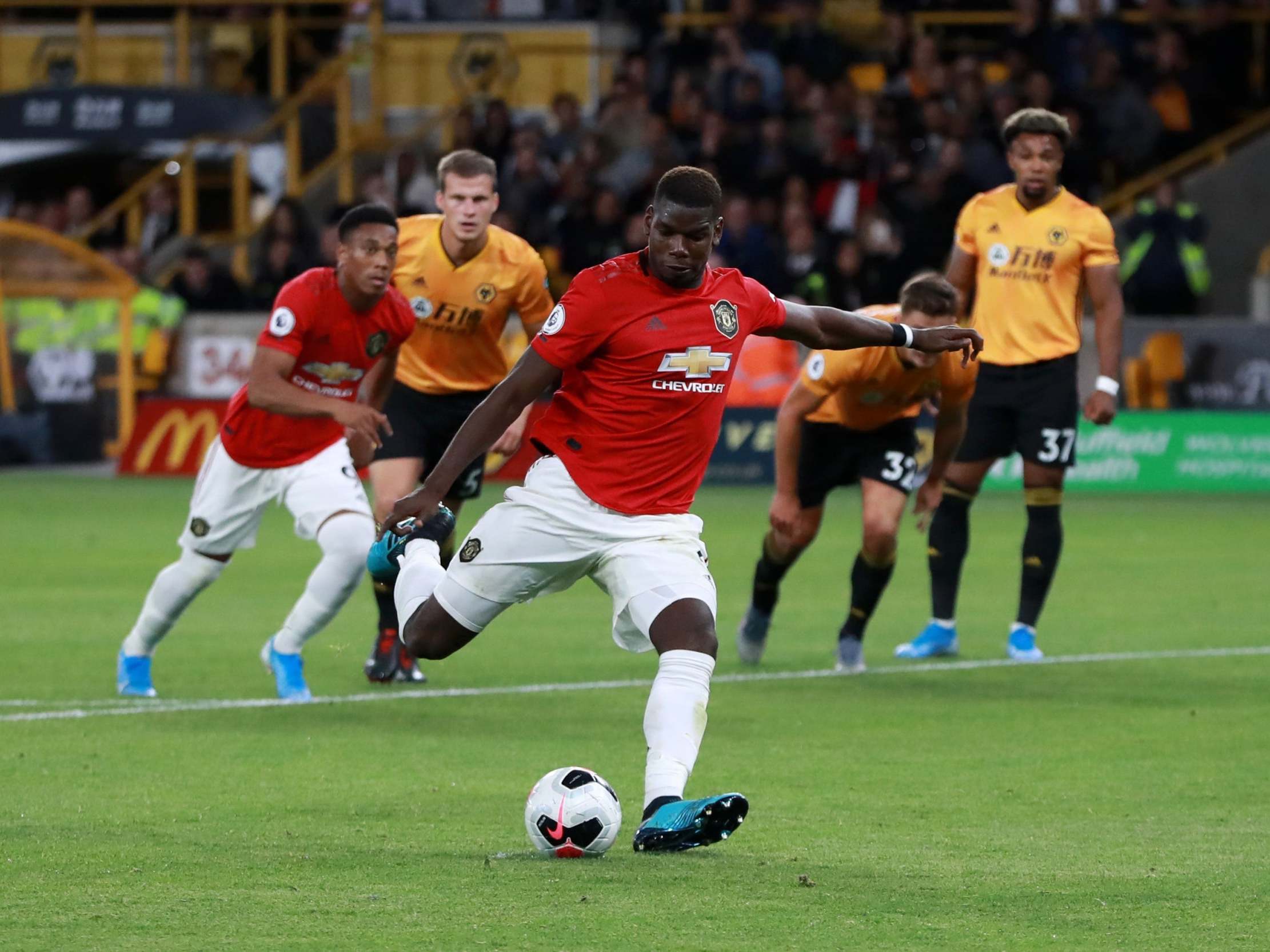 Paul Pogba took Manchester United's second-half penalty instead of Marcus Rashford