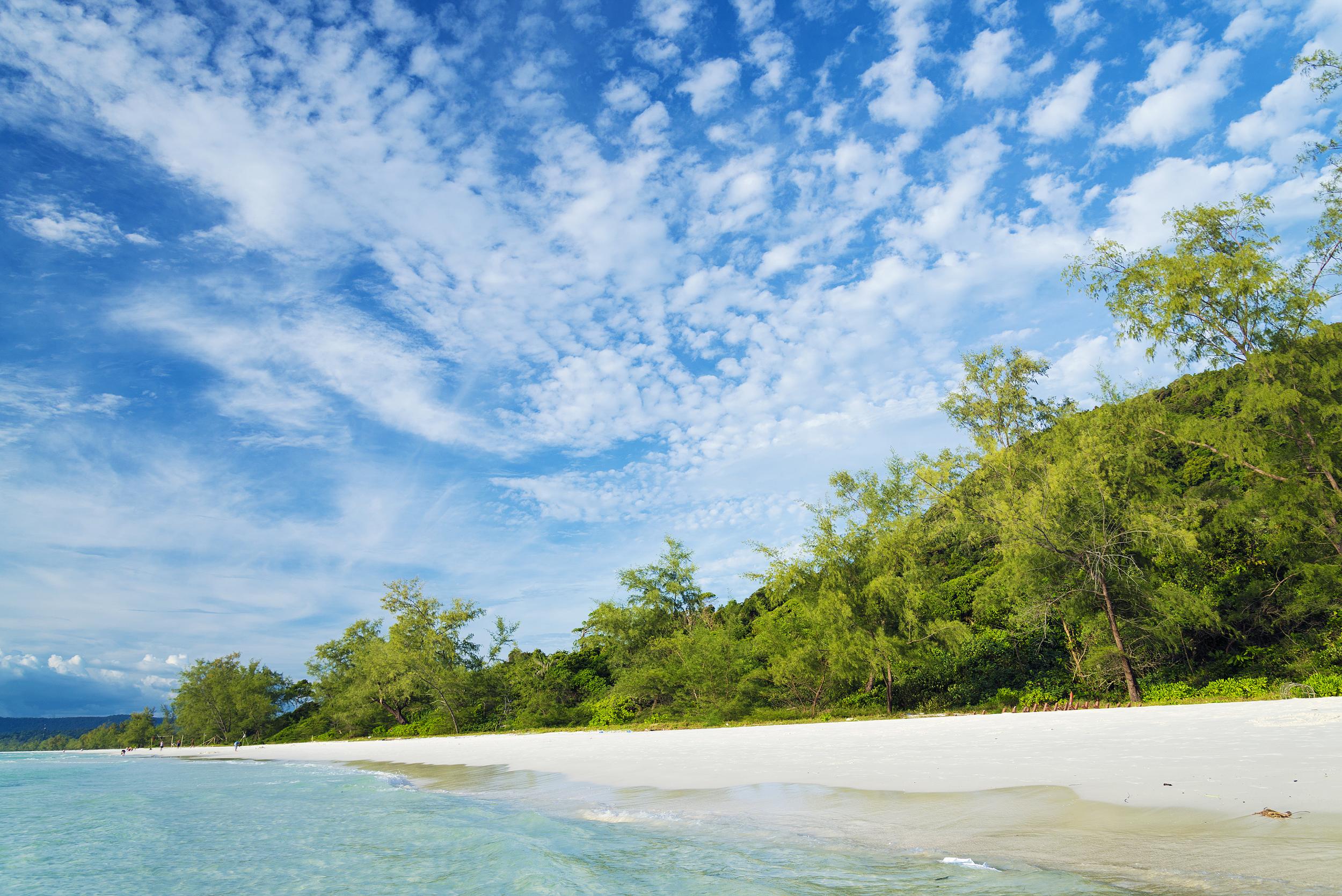 A pristine beach in the Koh Rong archipelago