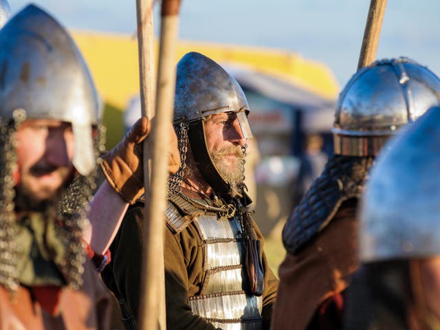 <p>Participants take part in historic festival dedicated to Viking combats, competitions and culture</p>